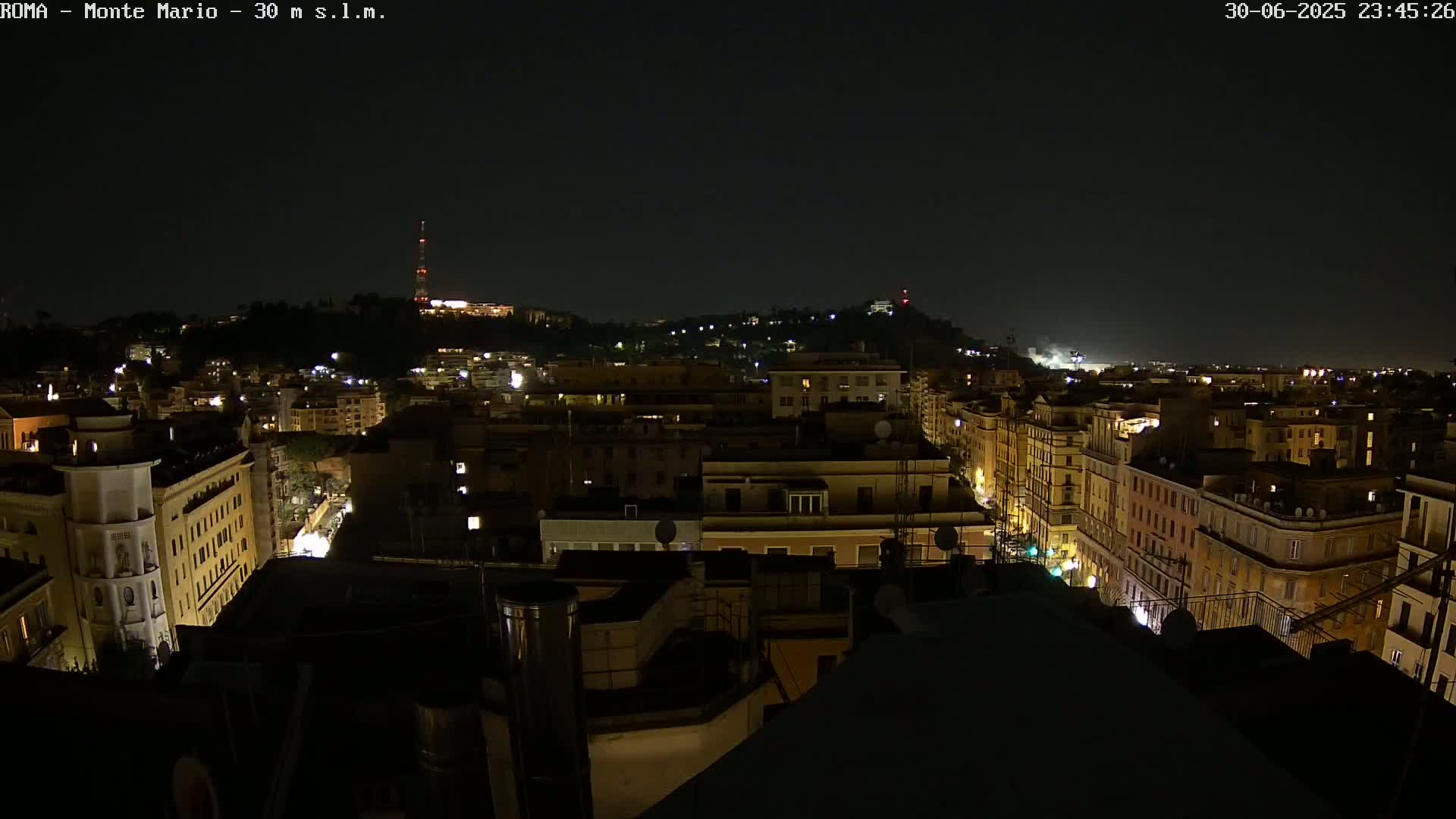 Rome, Mount Mario View Live Cam -Lazio, Italy