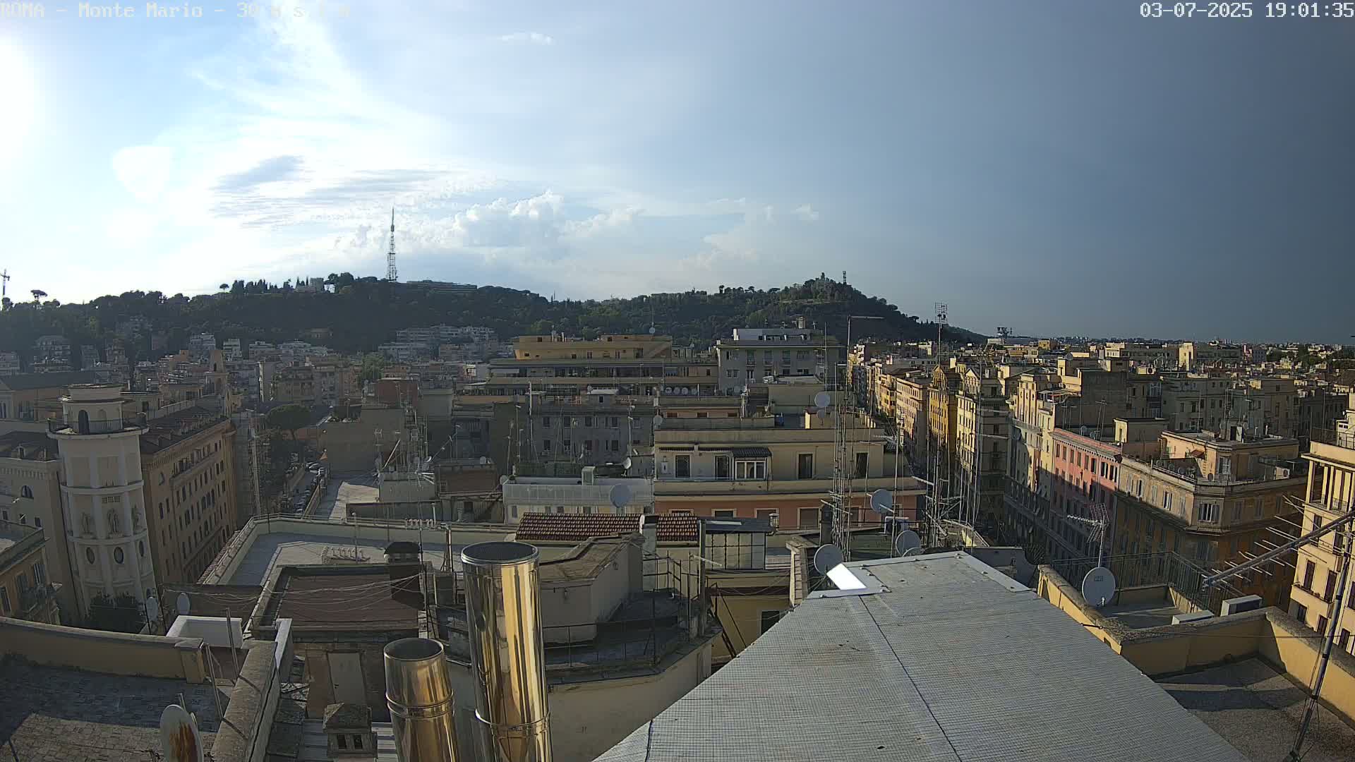 Rome, Mount Mario View Live Cam -Lazio, Italy