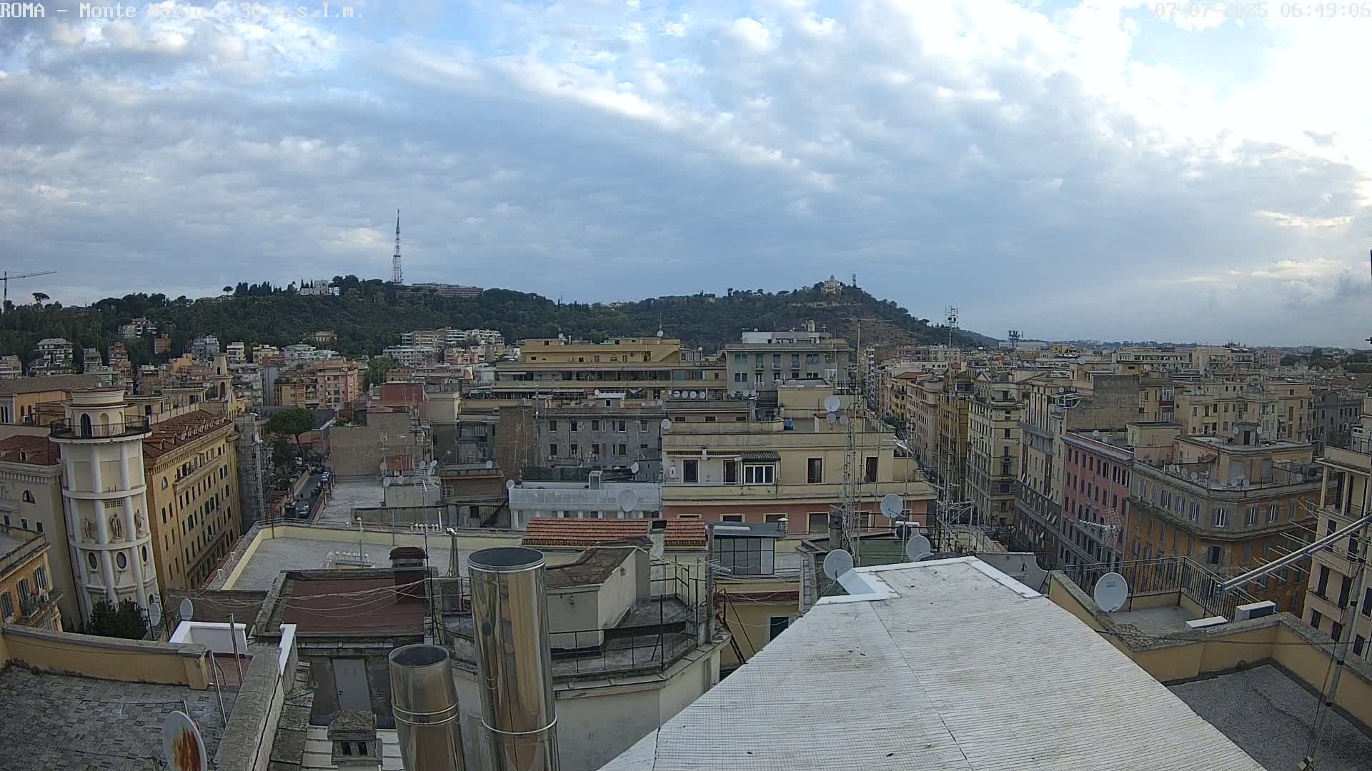 Rome, Mount Mario View Live Cam -Lazio, Italy