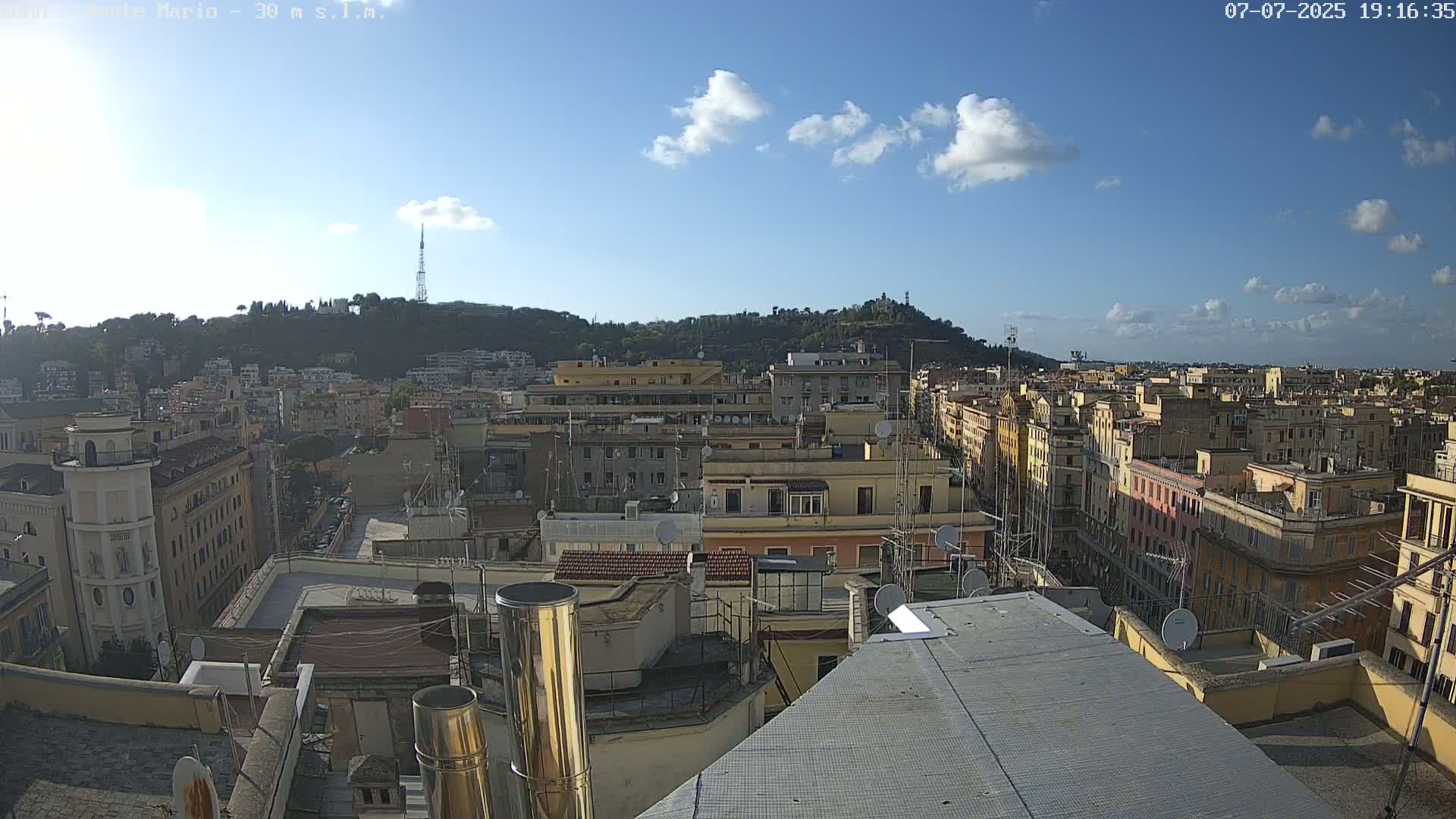 Rome, Mount Mario View Live Cam -Lazio, Italy