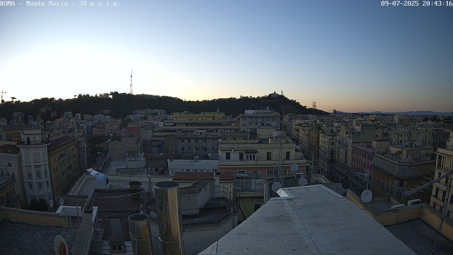 Rome, Mount Mario View Live Cam -Lazio, Italy