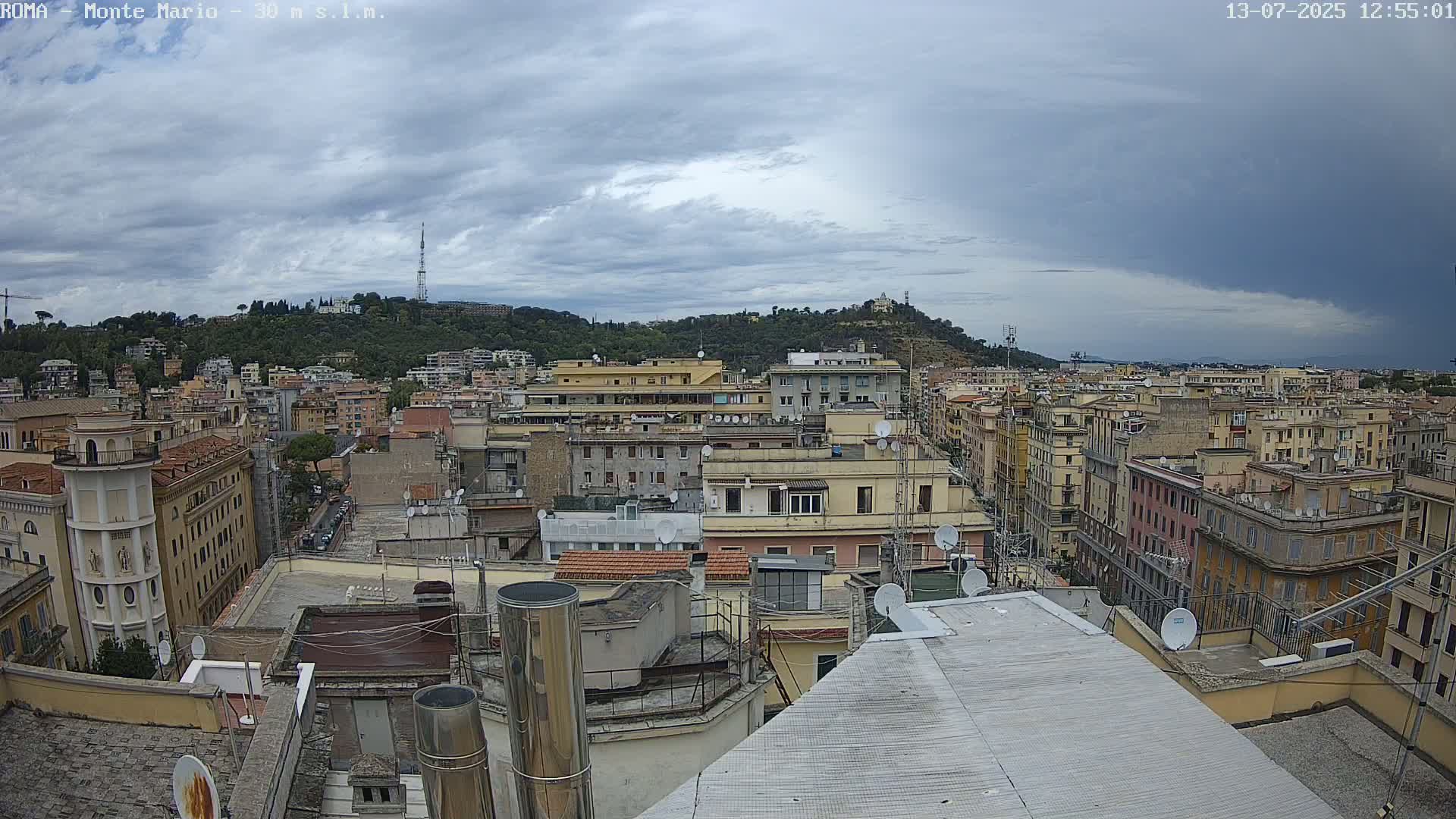 Rome, Mount Mario View Live Cam -Lazio, Italy