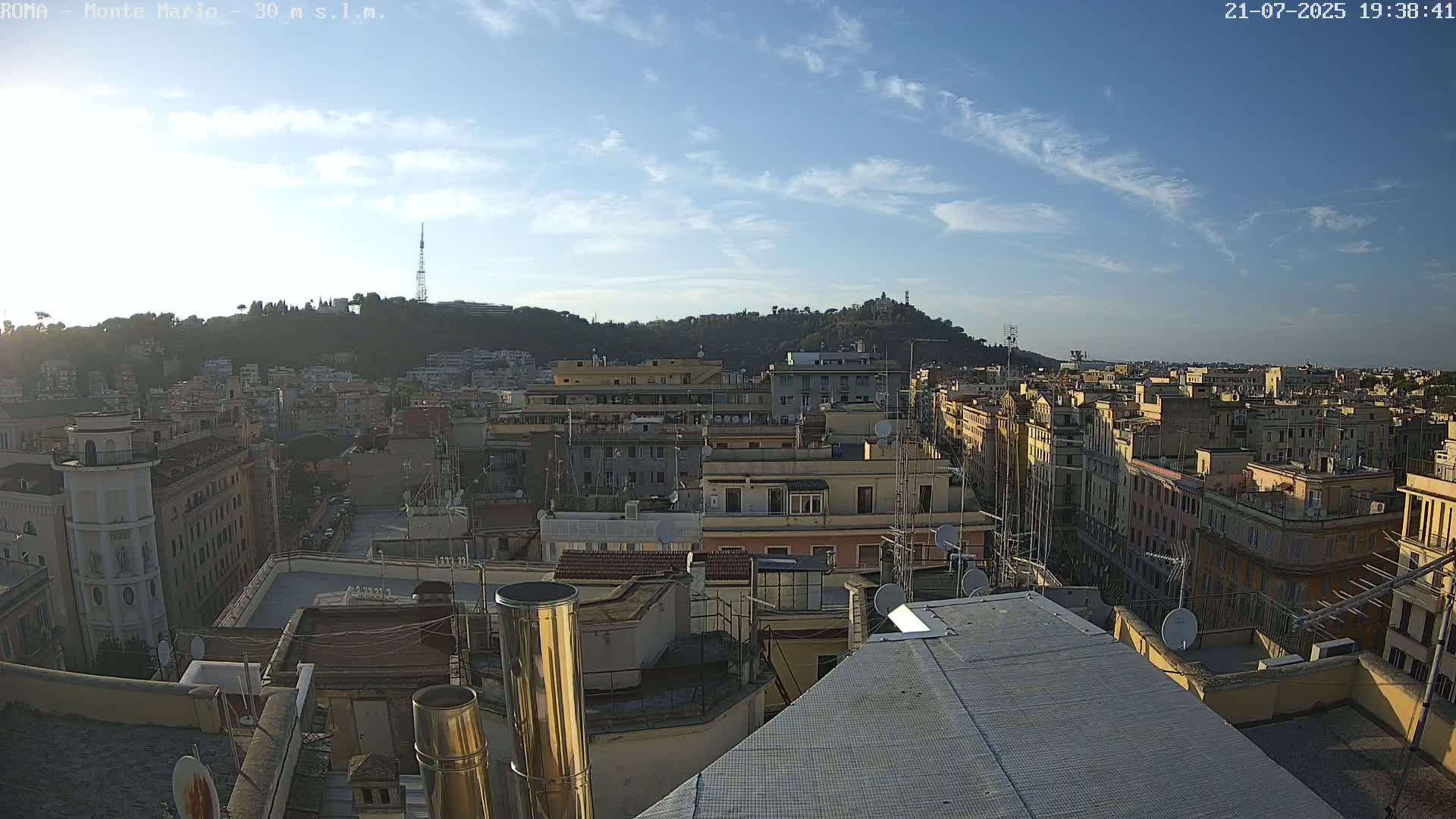Rome, Mount Mario View Live Cam -Lazio, Italy