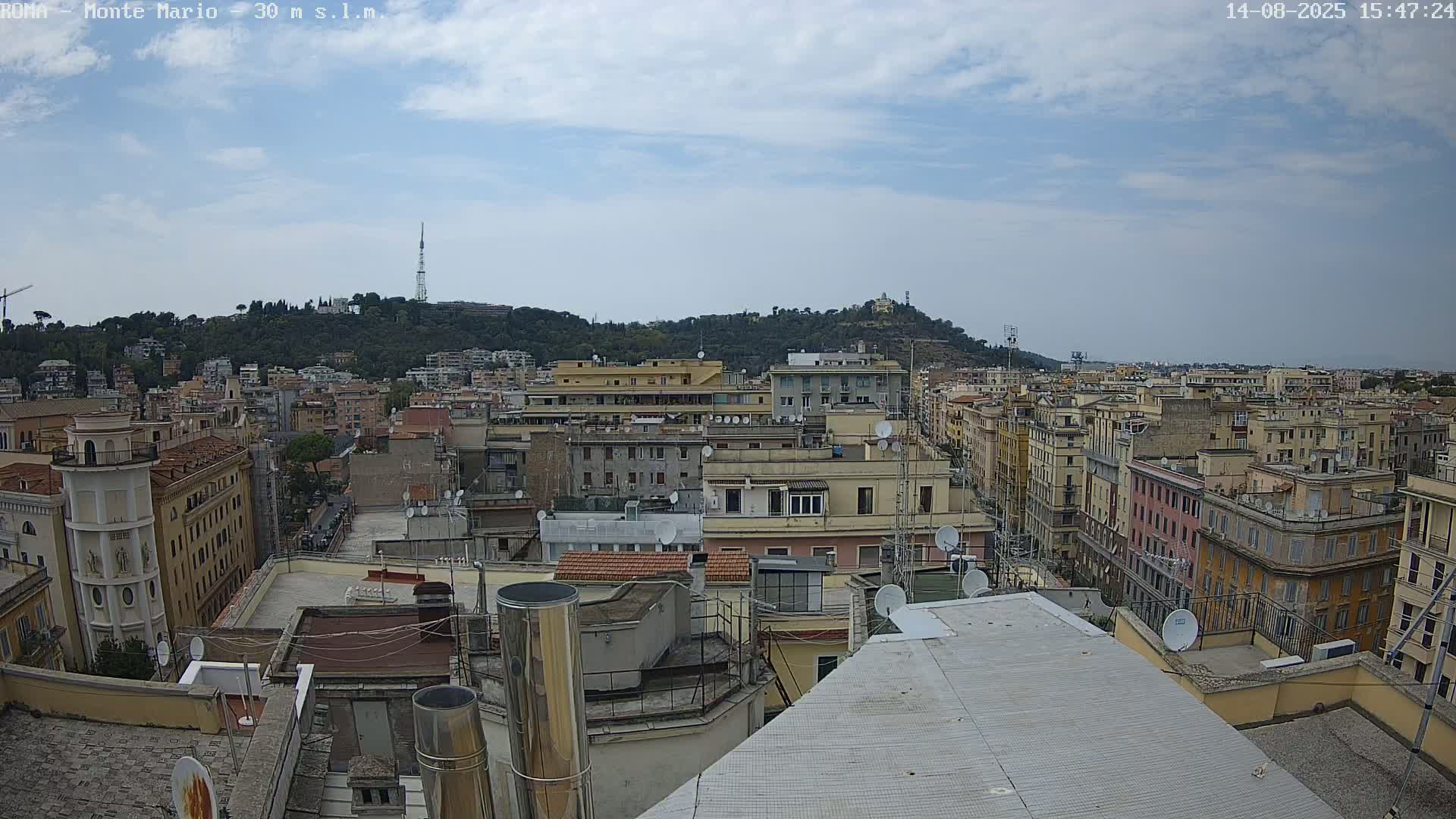 Rome, Mount Mario View Live Cam -Lazio, Italy
