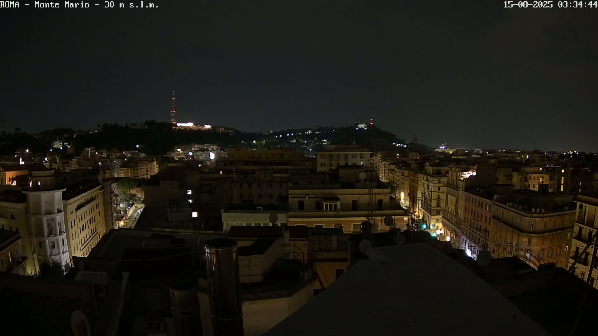 Rome, Mount Mario View Live Cam -Lazio, Italy