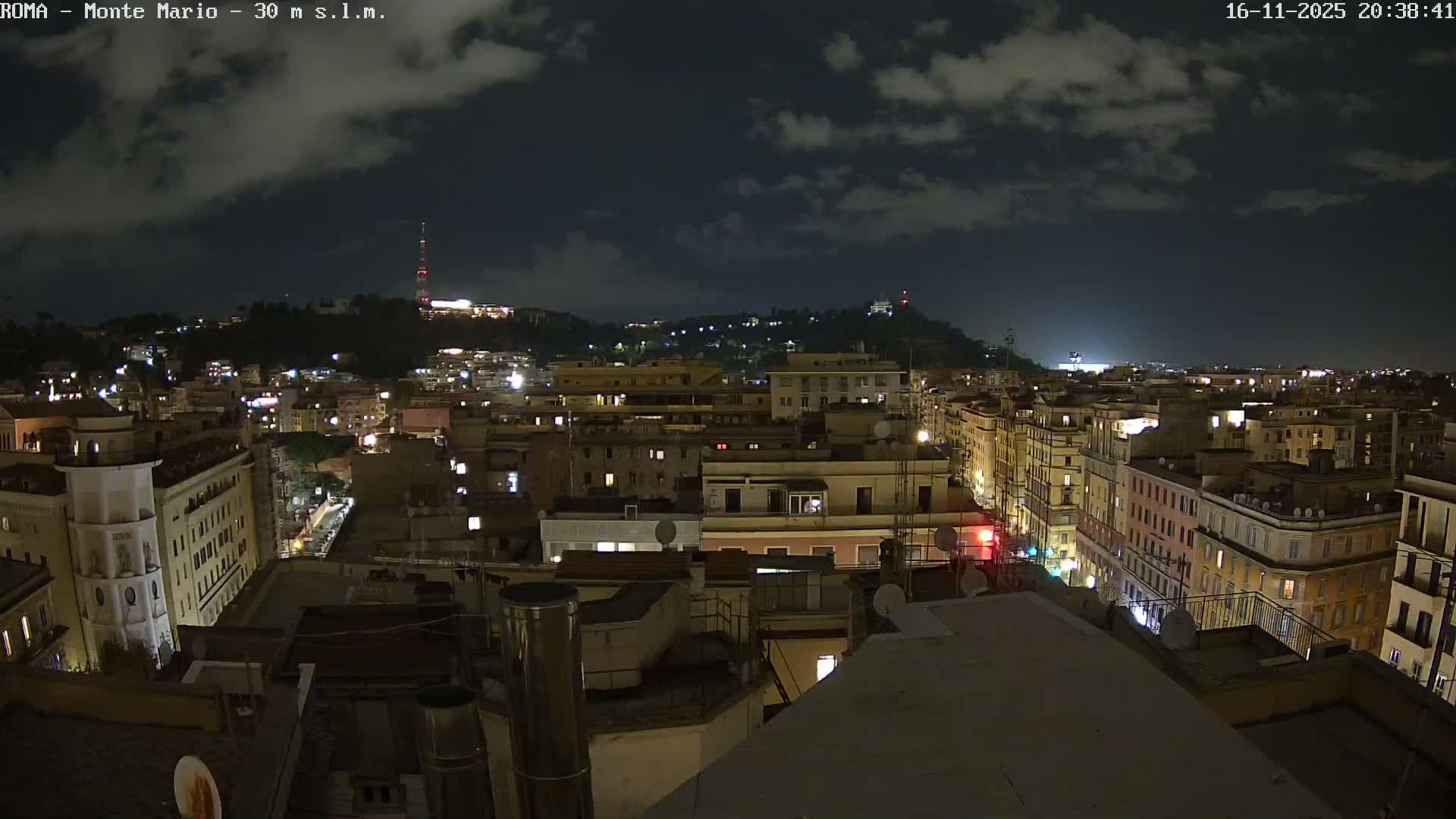 Rome, Mount Mario View Live Cam -Lazio, Italy
