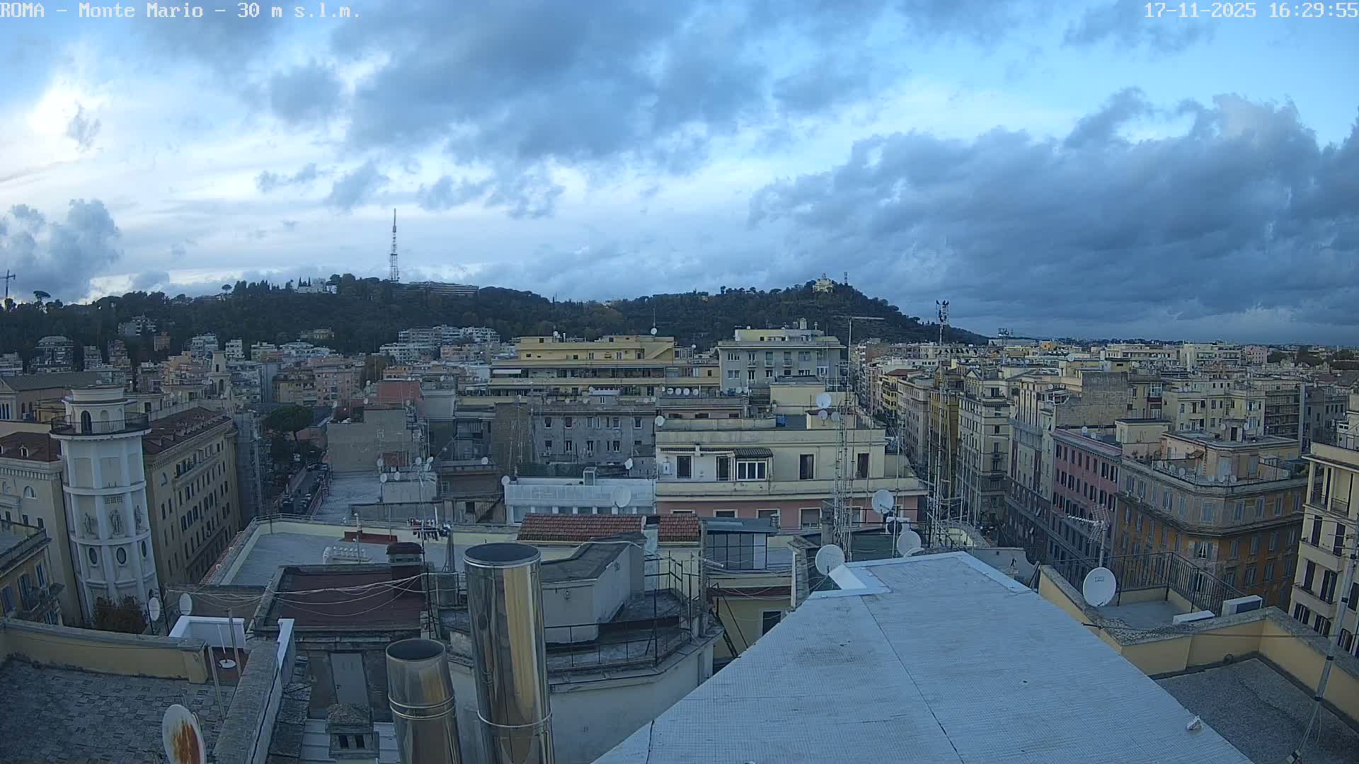 Rome, Mount Mario View Live Cam -Lazio, Italy