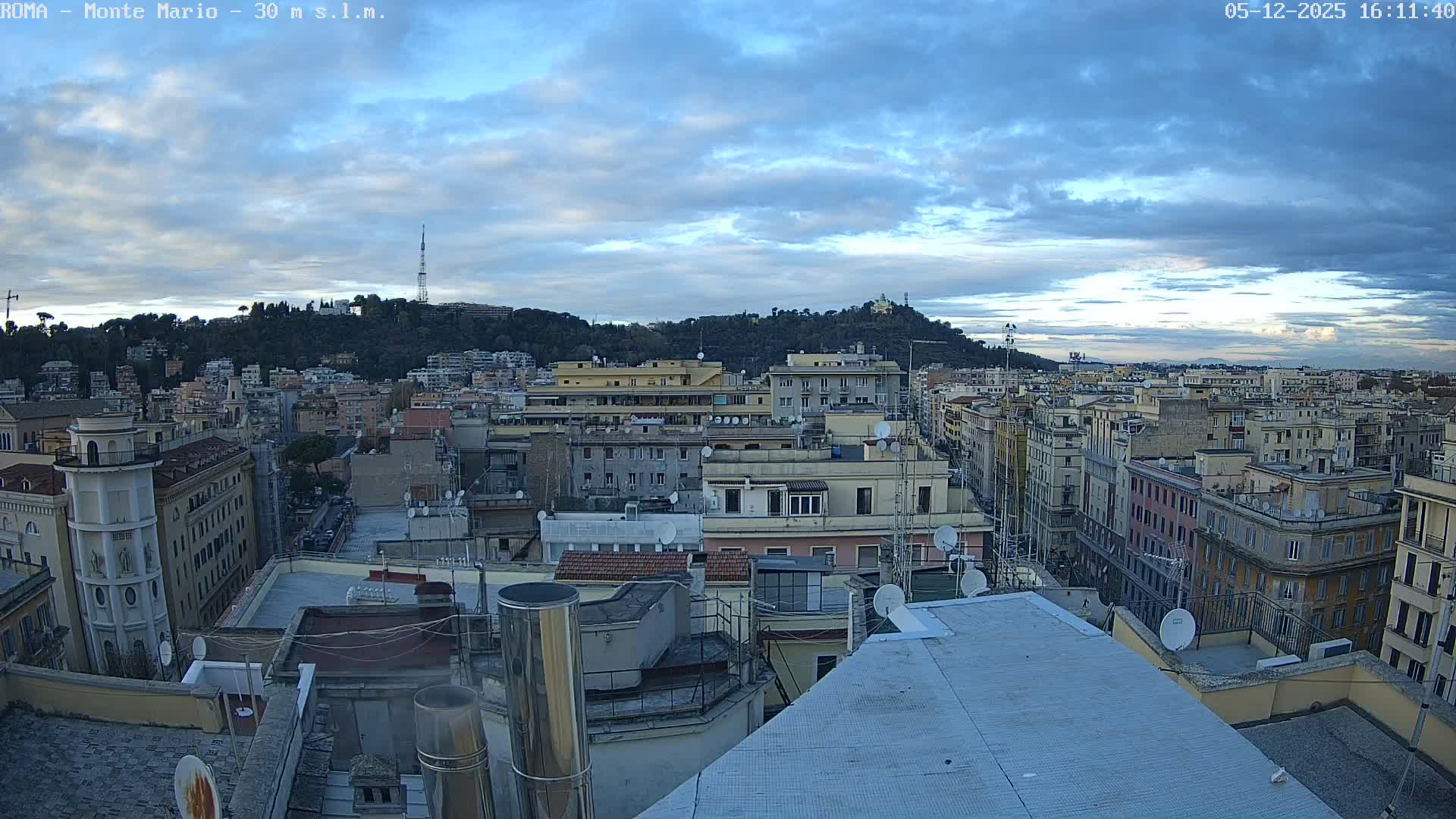 Rome, Mount Mario View Live Cam -Lazio, Italy