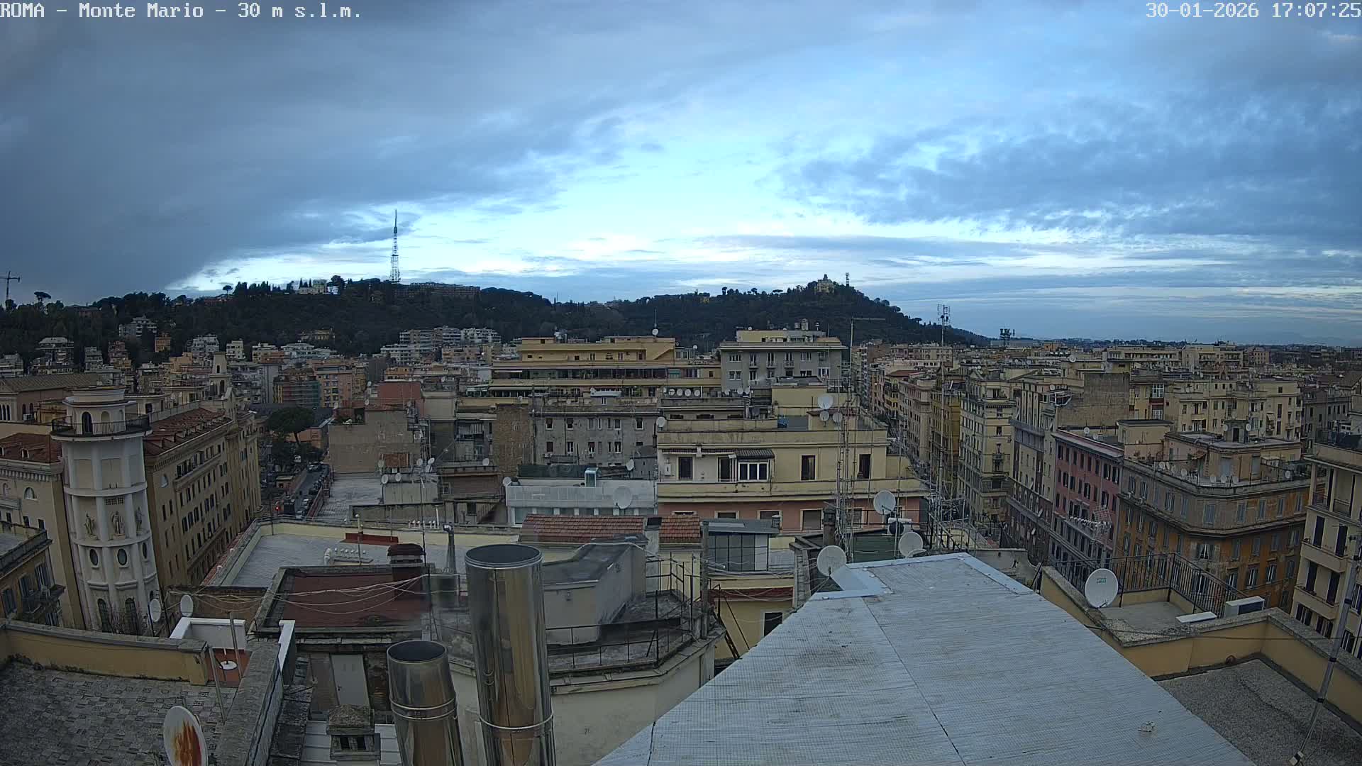 Rome, Mount Mario View Live Cam -Lazio, Italy