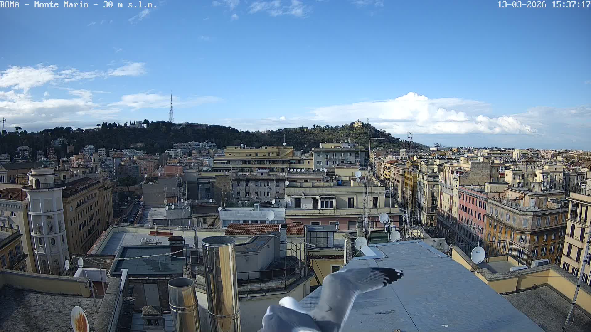 Rome, Mount Mario View Live Cam -Lazio, Italy