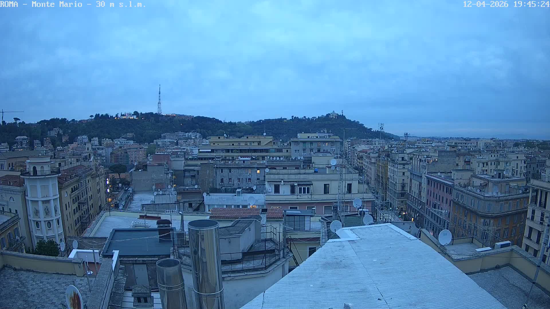 Rome, Mount Mario View Live Cam -Lazio, Italy