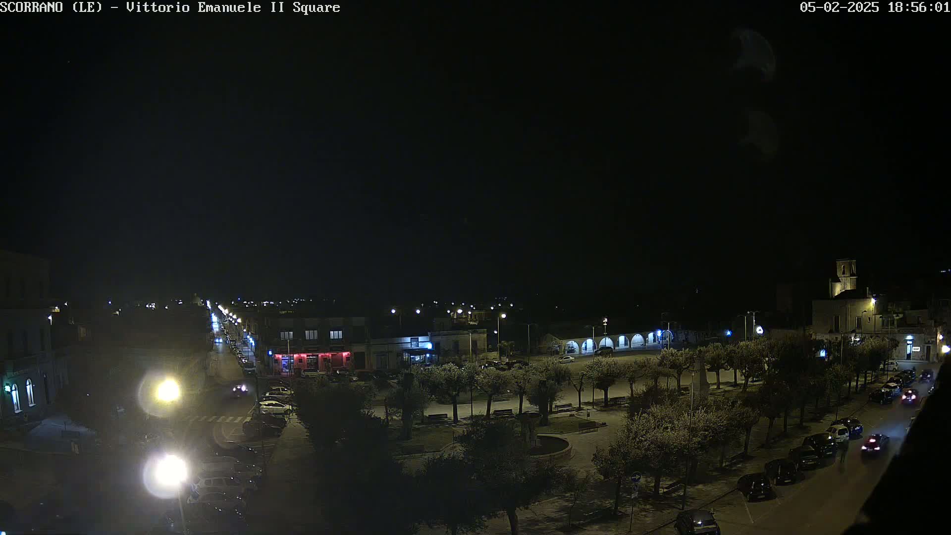 Scorrano, Piazza Vittorio Emanuele II Square Live Cam - Apulia, Italy