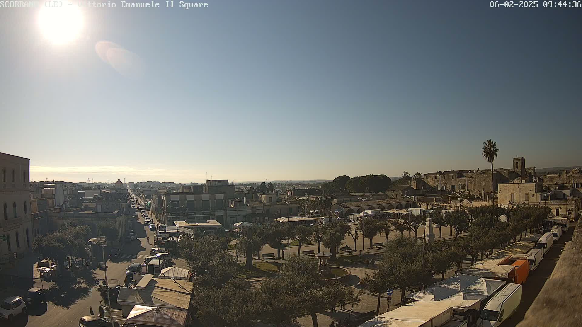 Scorrano, Piazza Vittorio Emanuele II Square Live Cam - Apulia, Italy