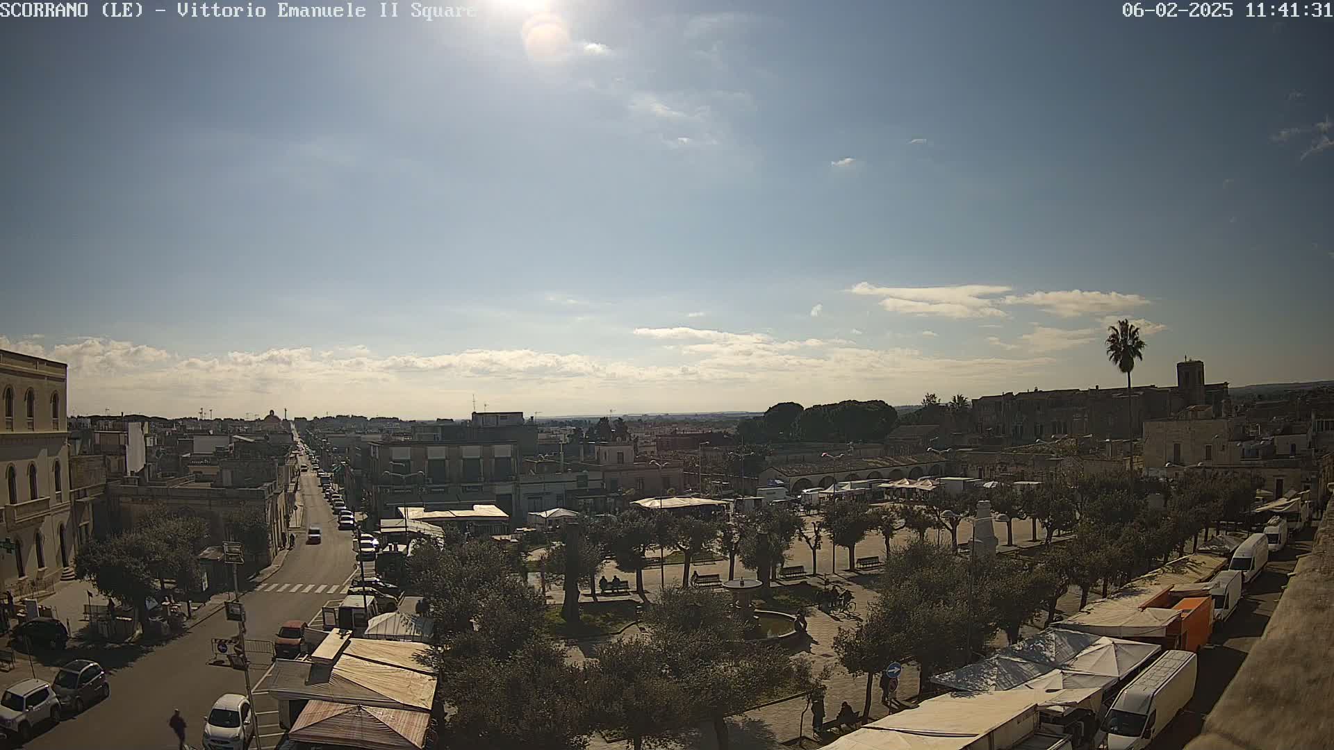 Scorrano, Piazza Vittorio Emanuele II Square Live Cam - Apulia, Italy