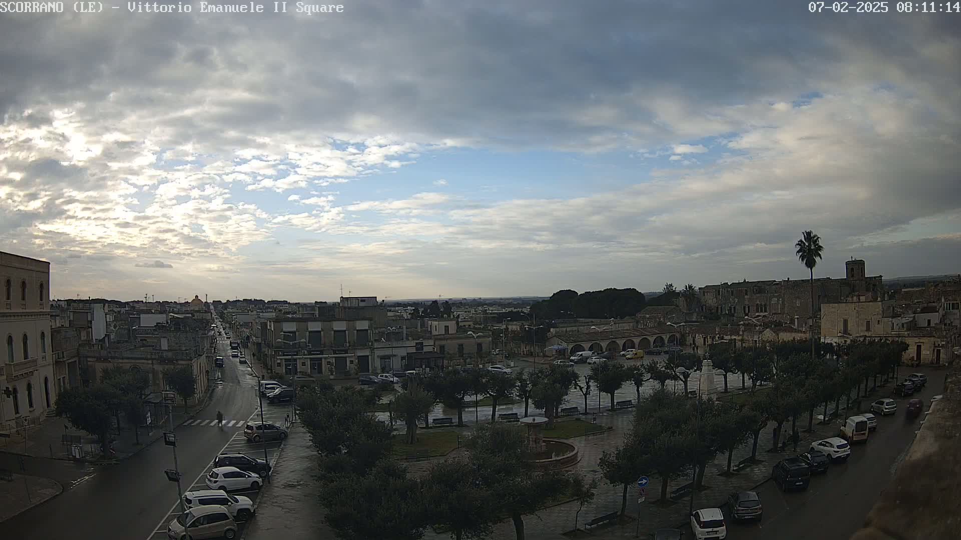 Scorrano, Piazza Vittorio Emanuele II Square Live Cam - Apulia, Italy