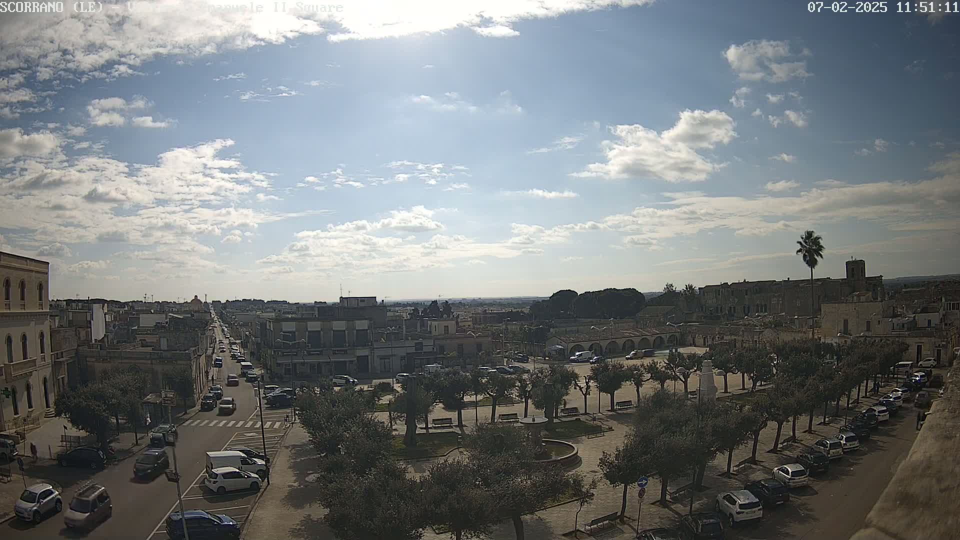 Scorrano, Piazza Vittorio Emanuele II Square Live Cam - Apulia, Italy