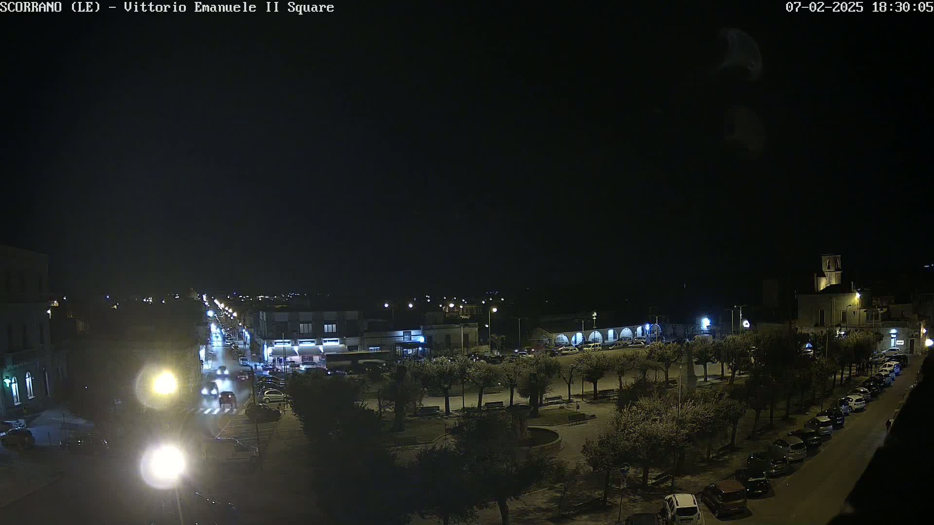 Scorrano, Piazza Vittorio Emanuele II Square Live Cam - Apulia, Italy
