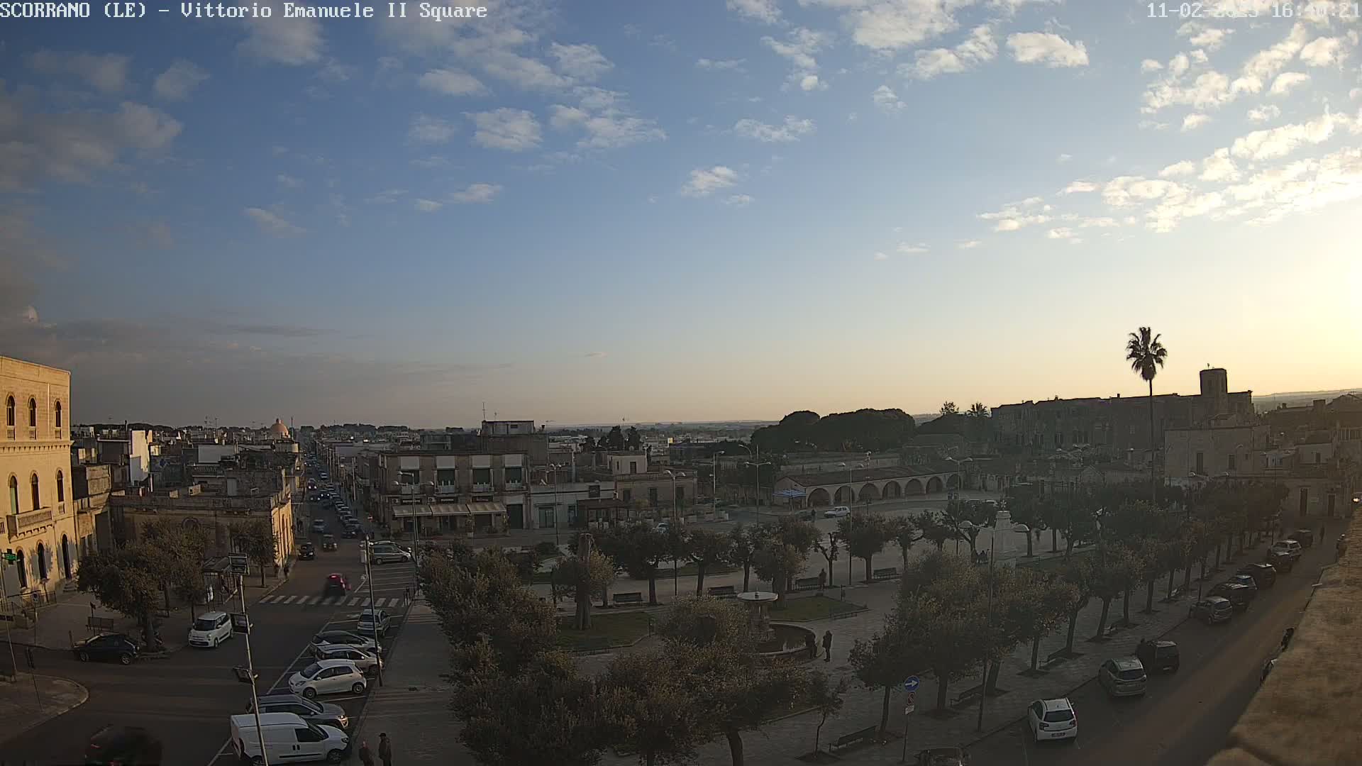 Scorrano, Piazza Vittorio Emanuele II Square Live Cam - Apulia, Italy