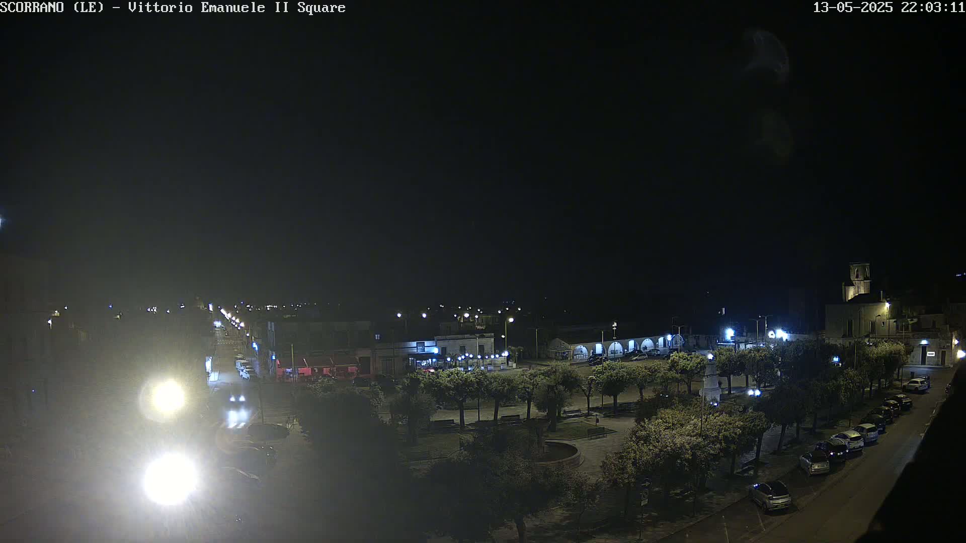 Scorrano, Piazza Vittorio Emanuele II Square Live Cam - Apulia, Italy
