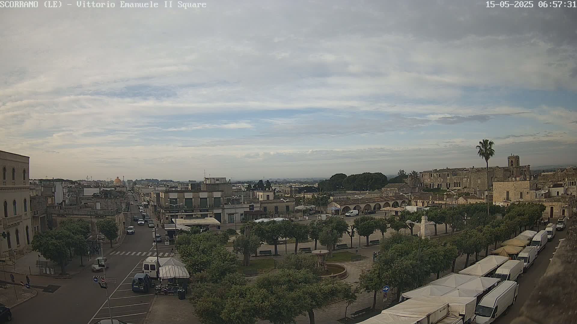 Scorrano, Piazza Vittorio Emanuele II Square Live Cam - Apulia, Italy