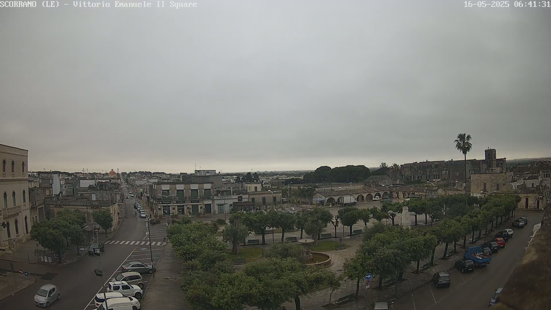 Scorrano, Piazza Vittorio Emanuele II Square Live Cam - Apulia, Italy