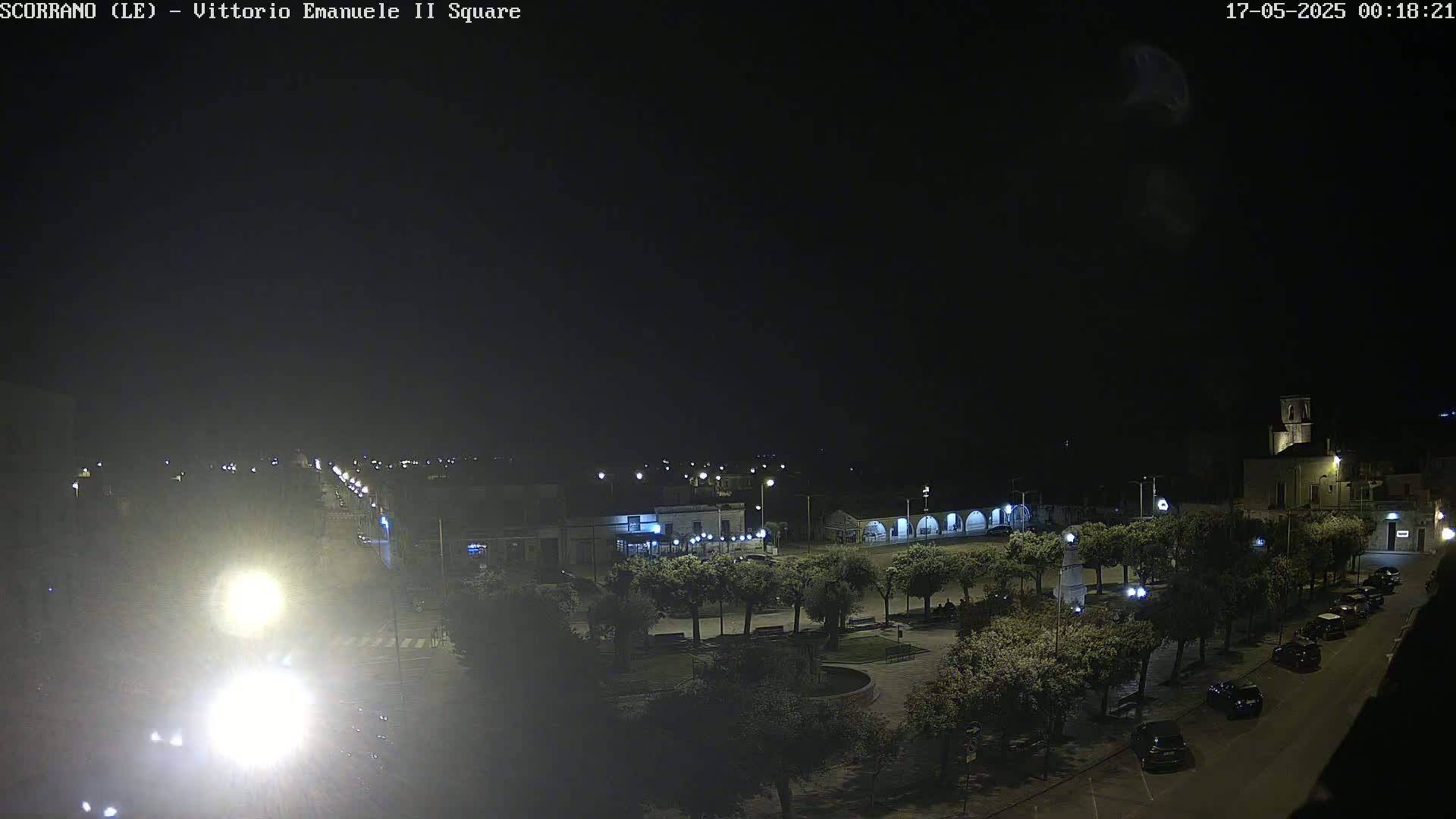 Scorrano, Piazza Vittorio Emanuele II Square Live Cam - Apulia, Italy