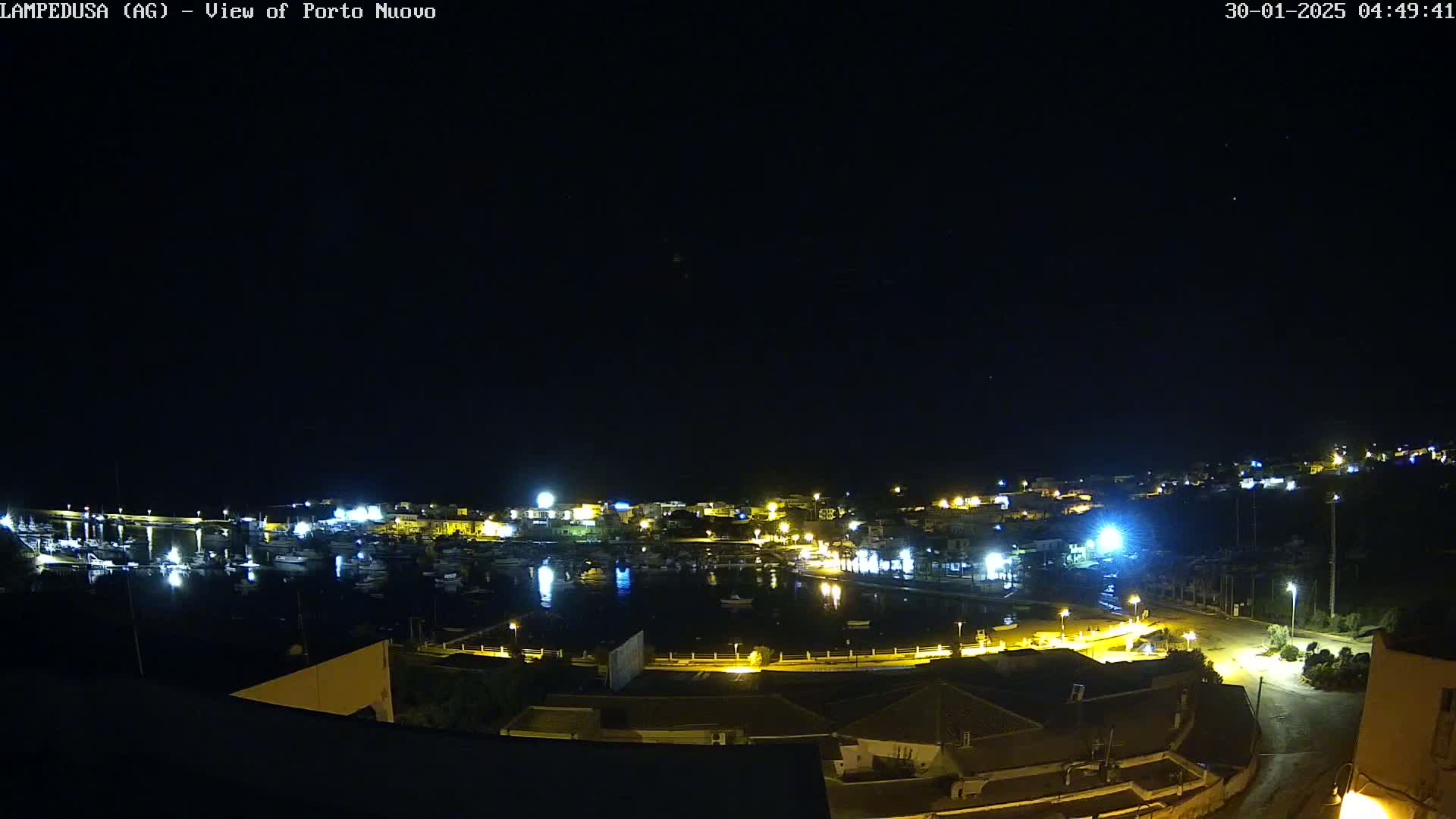 Lampedusa, Port of Nouvo Live Cam - Agrigento, Sicily, Italy