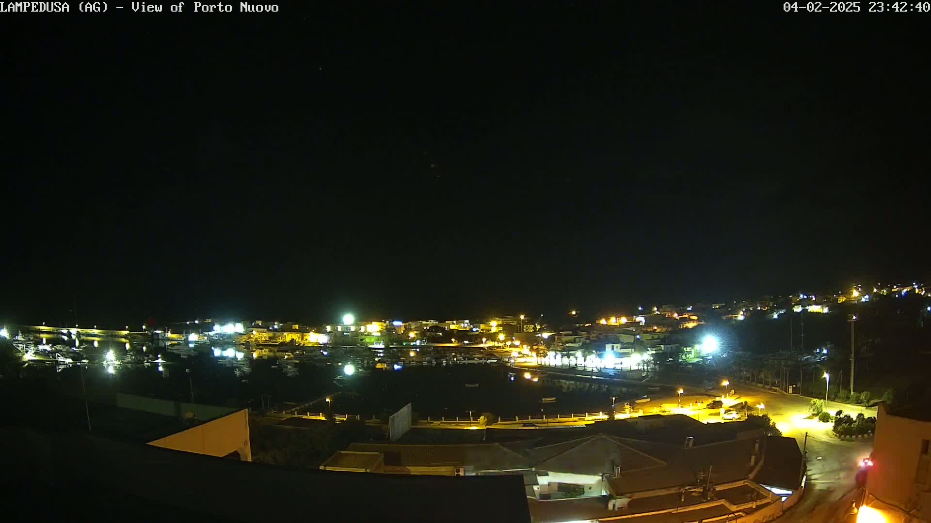 Lampedusa, Port of Nouvo Live Cam - Agrigento, Sicily, Italy