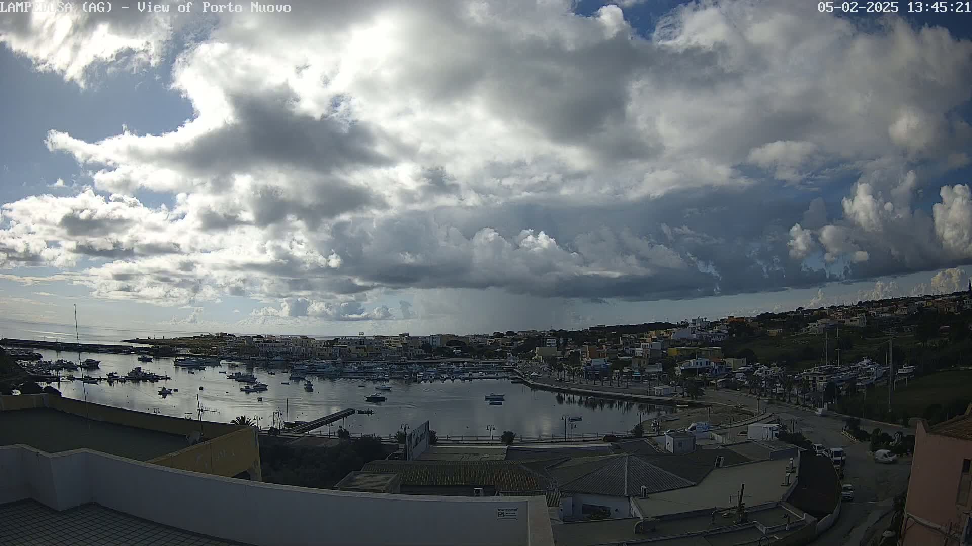 Lampedusa, Port of Nouvo Live Cam - Agrigento, Sicily, Italy