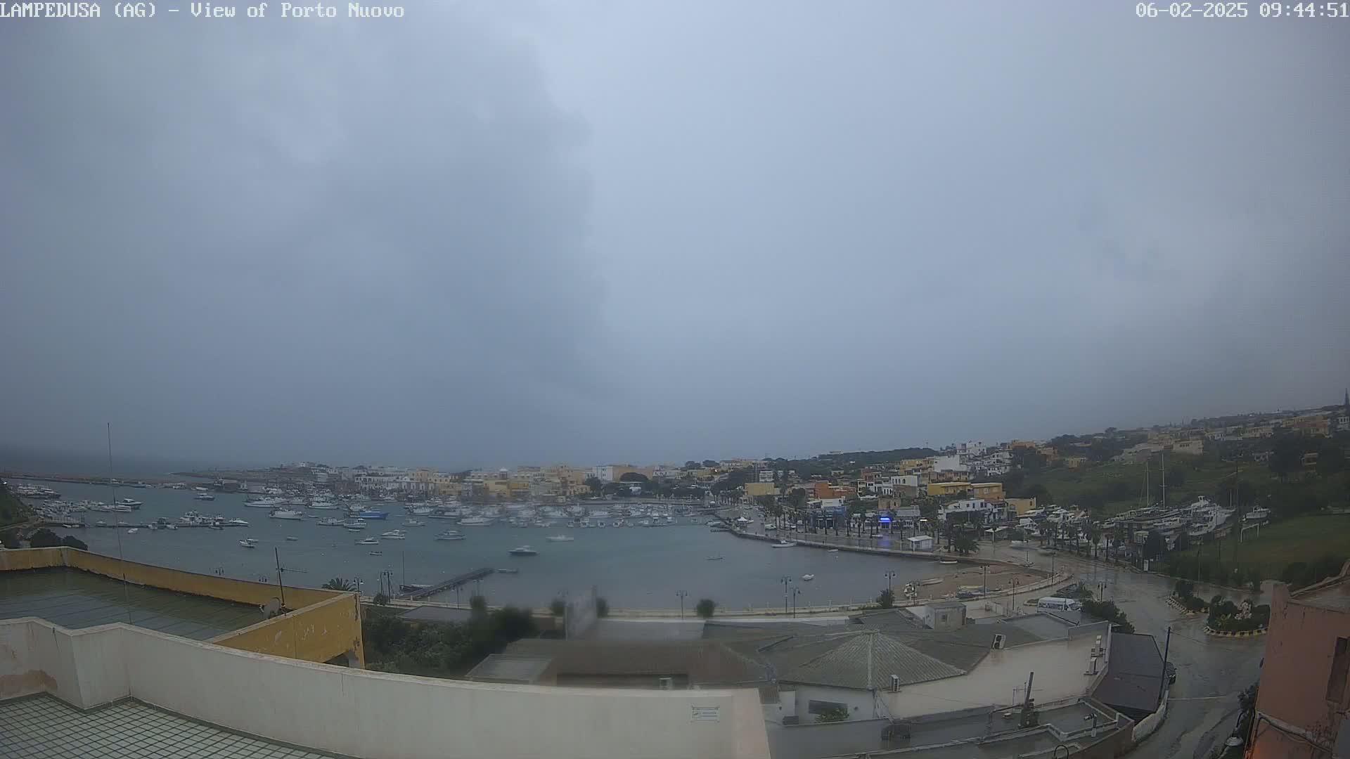 Lampedusa, Port of Nouvo Live Cam - Agrigento, Sicily, Italy