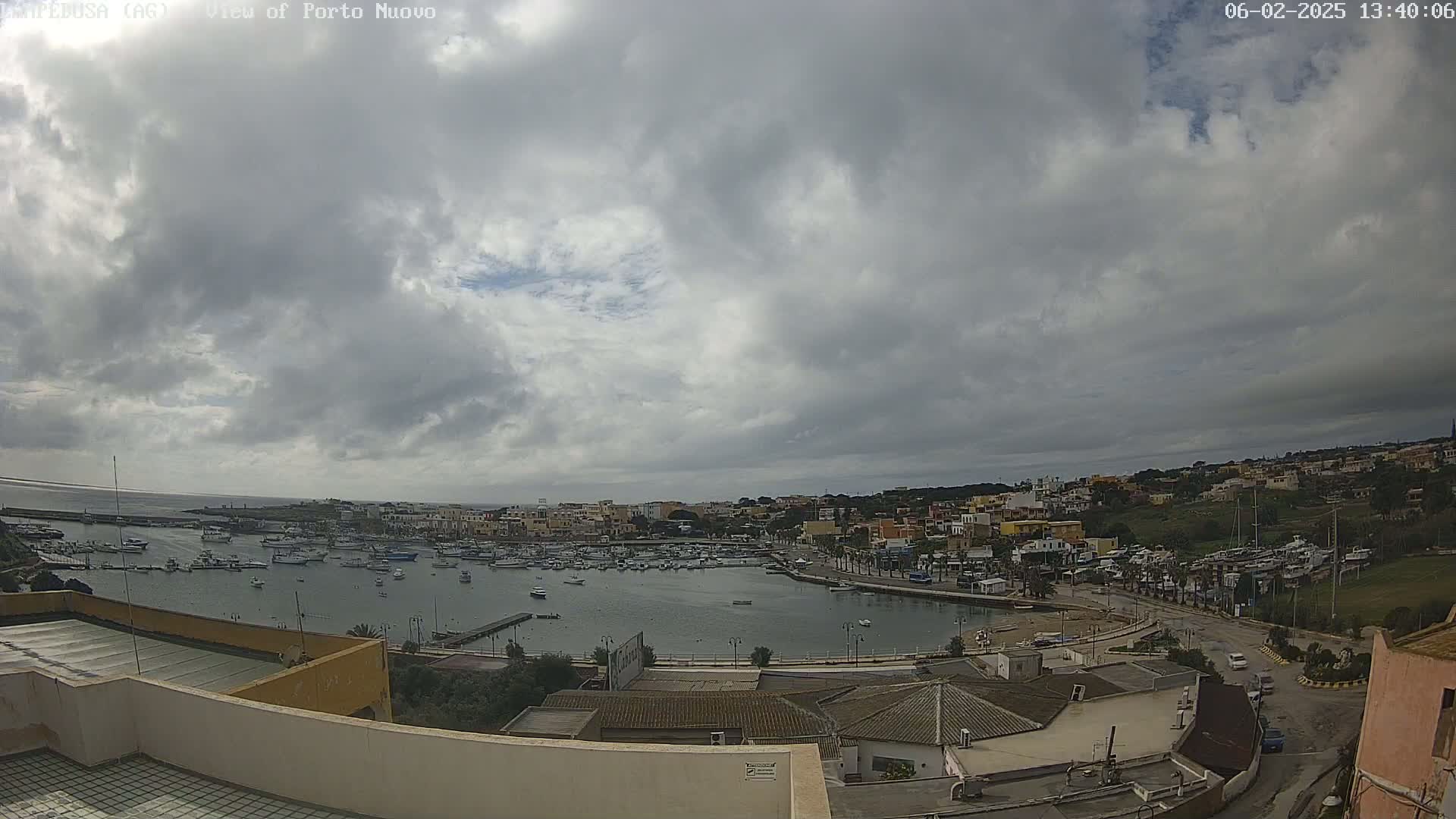 Lampedusa, Port of Nouvo Live Cam - Agrigento, Sicily, Italy