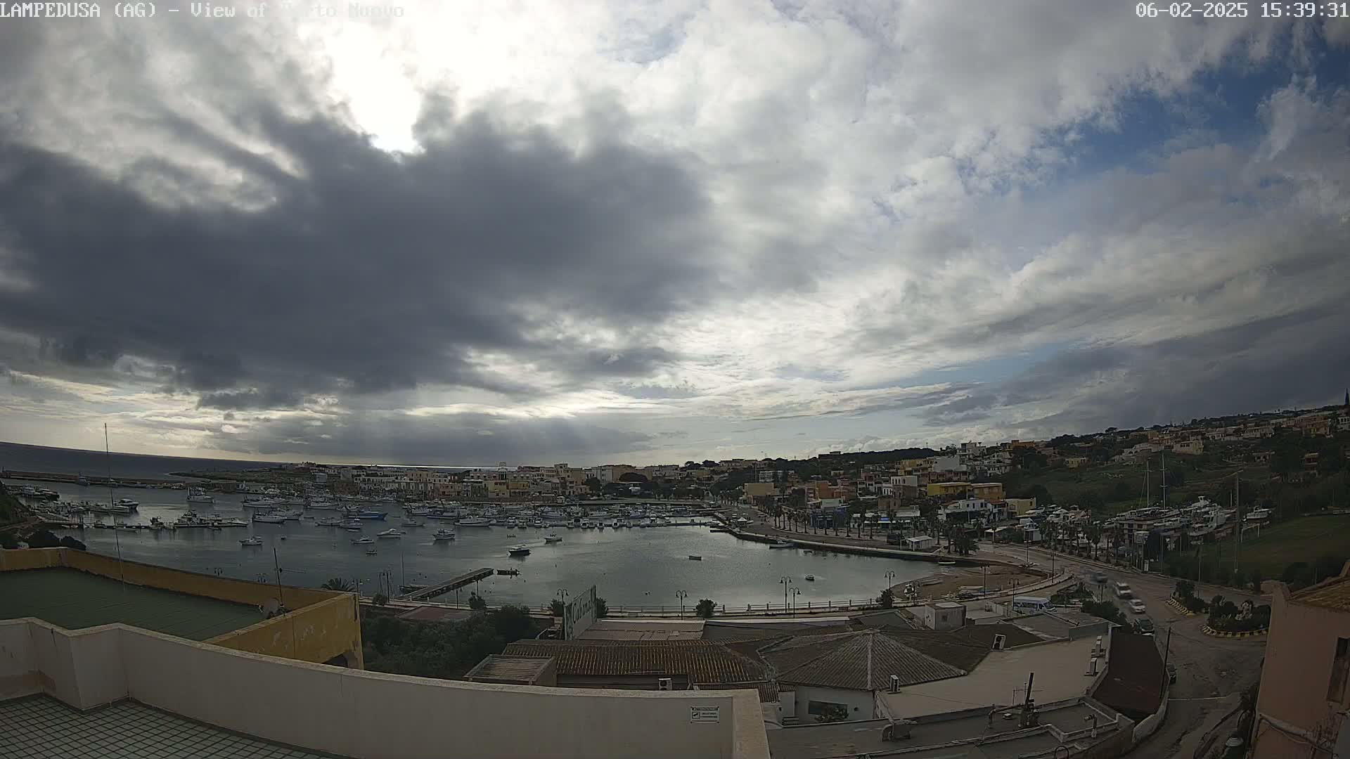 Lampedusa, Port of Nouvo Live Cam - Agrigento, Sicily, Italy