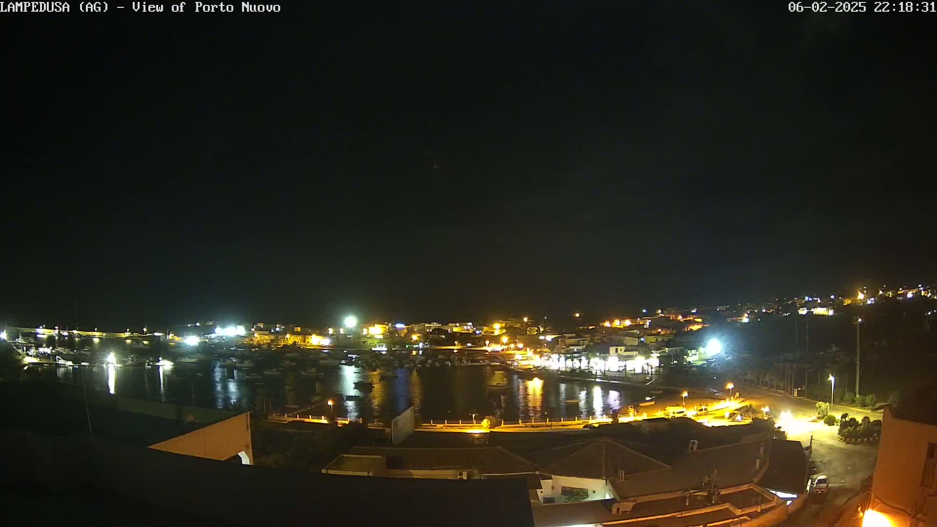 Lampedusa, Port of Nouvo Live Cam - Agrigento, Sicily, Italy