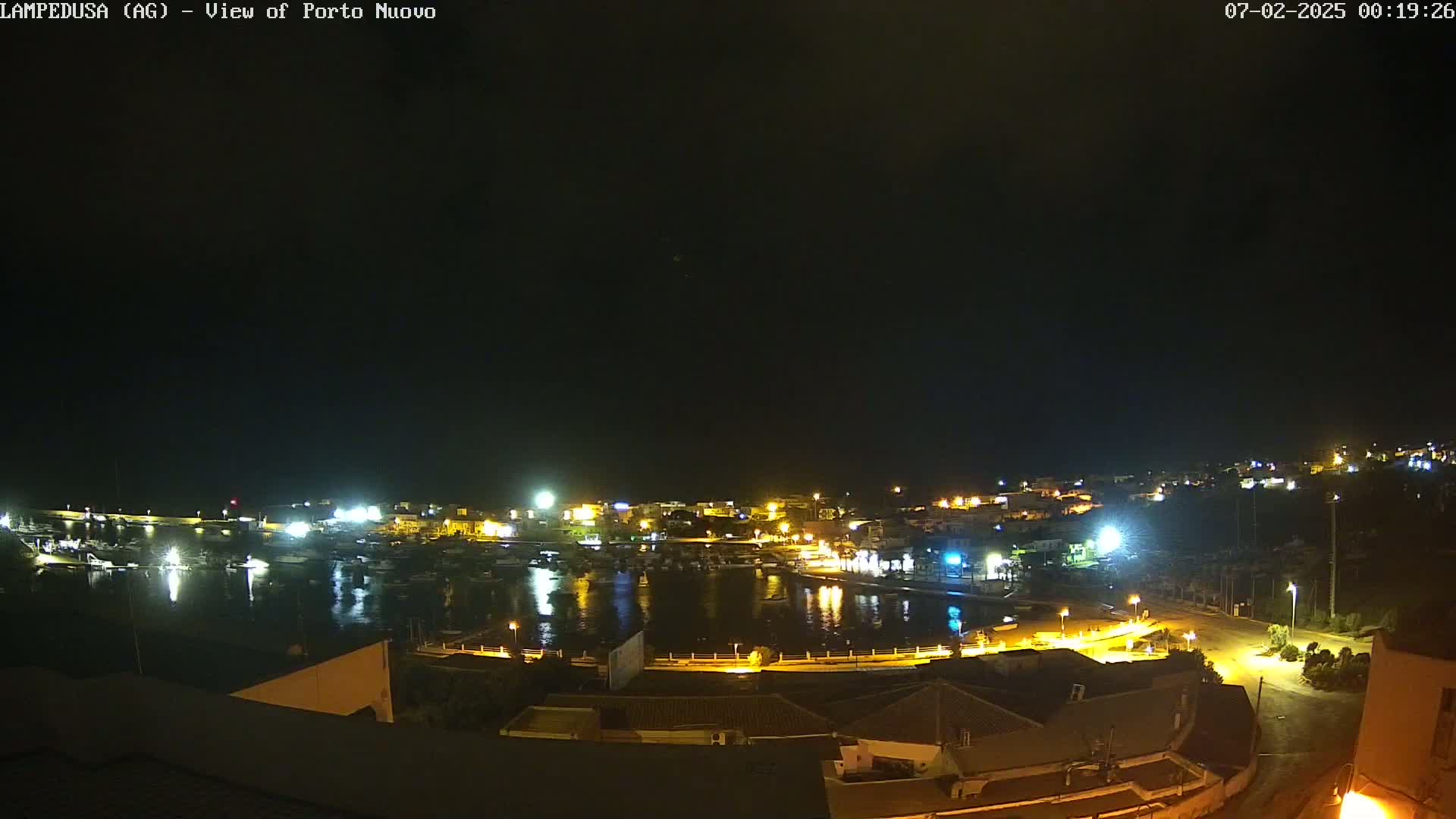 Lampedusa, Port of Nouvo Live Cam - Agrigento, Sicily, Italy