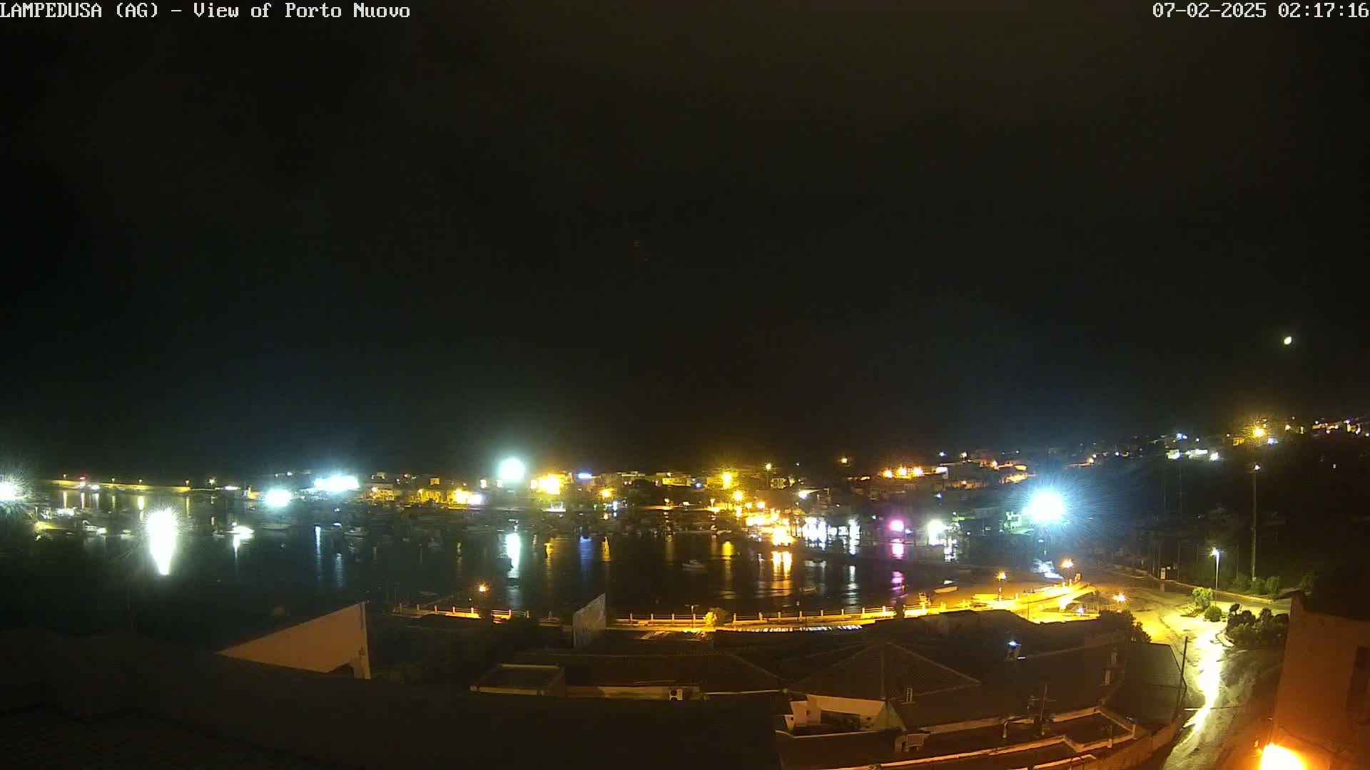 Lampedusa, Port of Nouvo Live Cam - Agrigento, Sicily, Italy