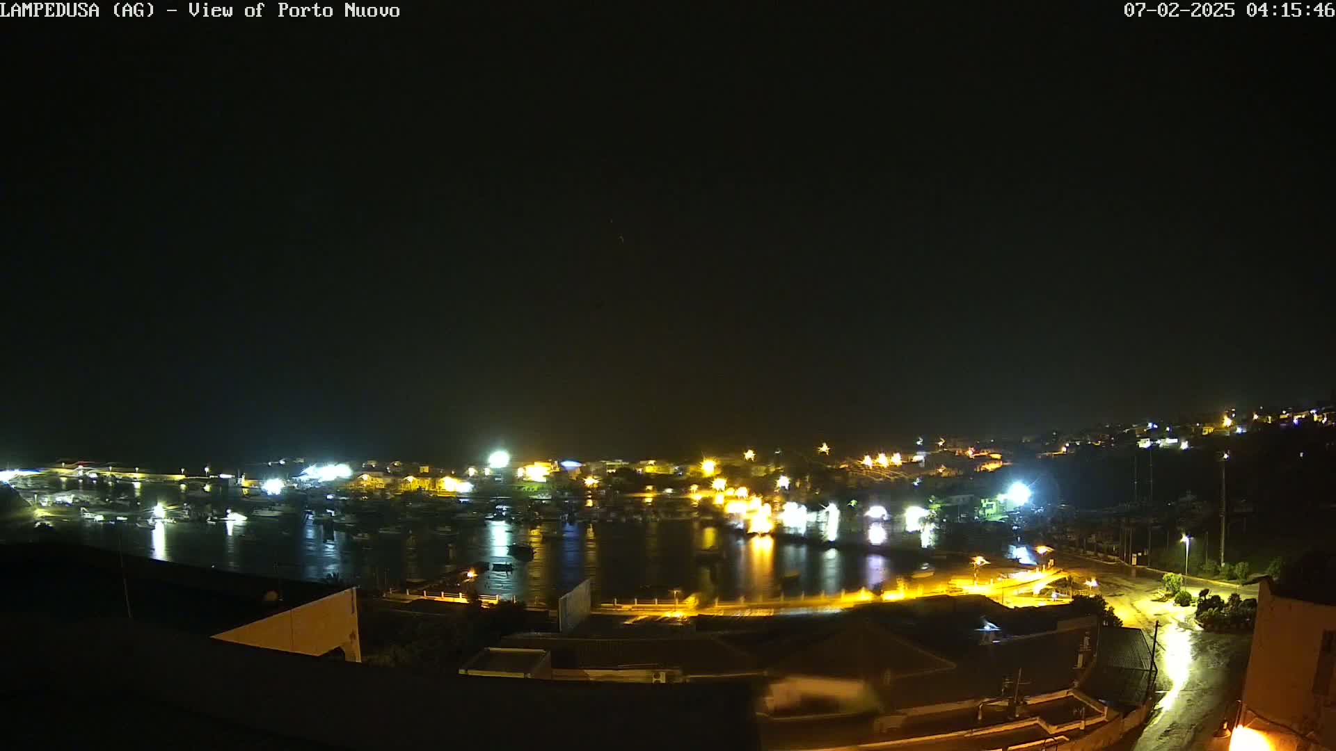 Lampedusa, Port of Nouvo Live Cam - Agrigento, Sicily, Italy