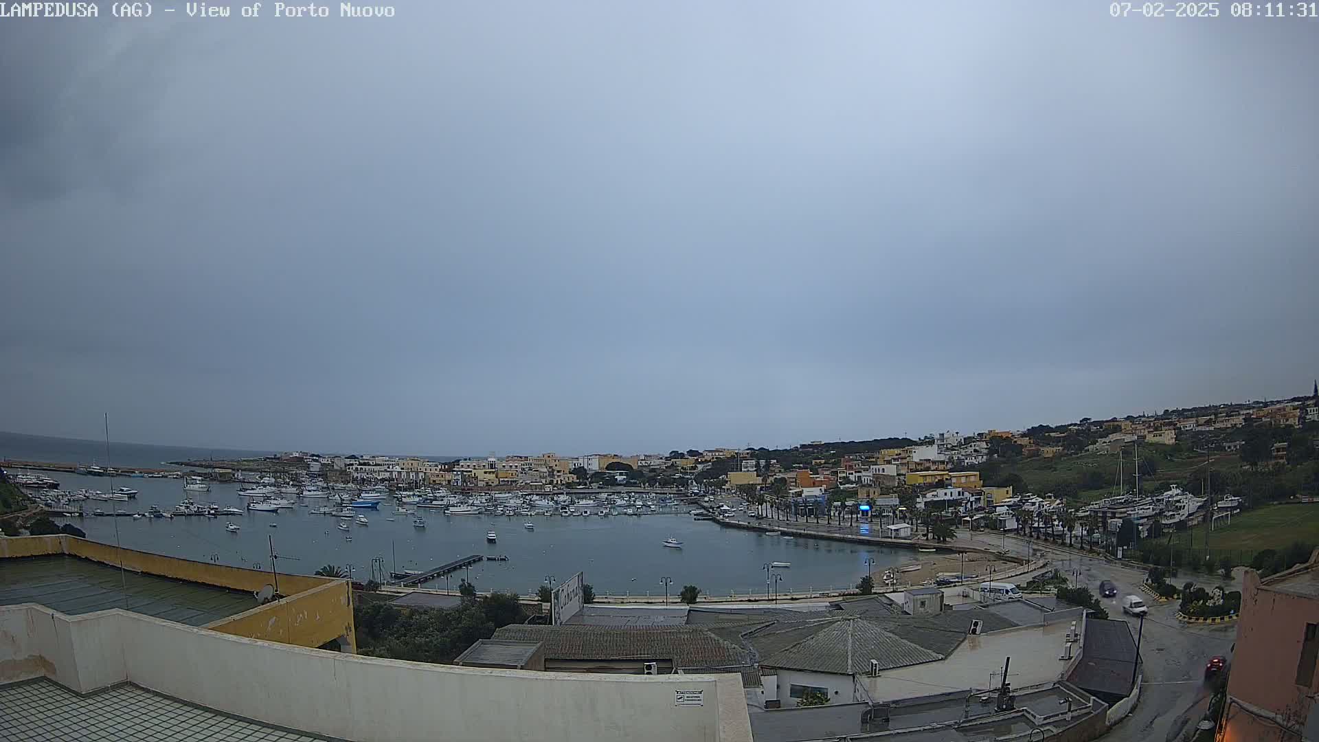 Lampedusa, Port of Nouvo Live Cam - Agrigento, Sicily, Italy
