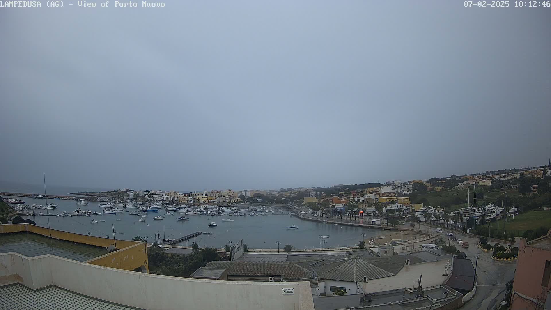 Lampedusa, Port of Nouvo Live Cam - Agrigento, Sicily, Italy