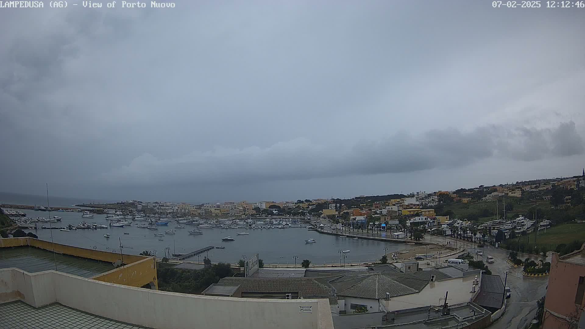 Lampedusa, Port of Nouvo Live Cam - Agrigento, Sicily, Italy