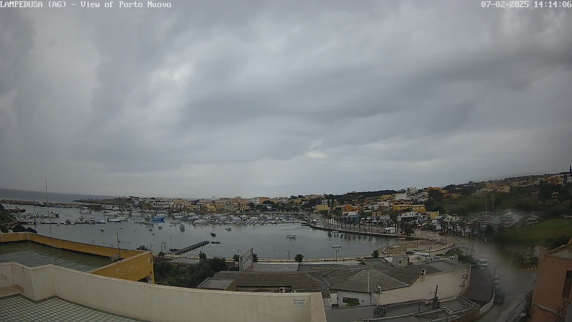 Lampedusa, Port of Nouvo Live Cam - Agrigento, Sicily, Italy