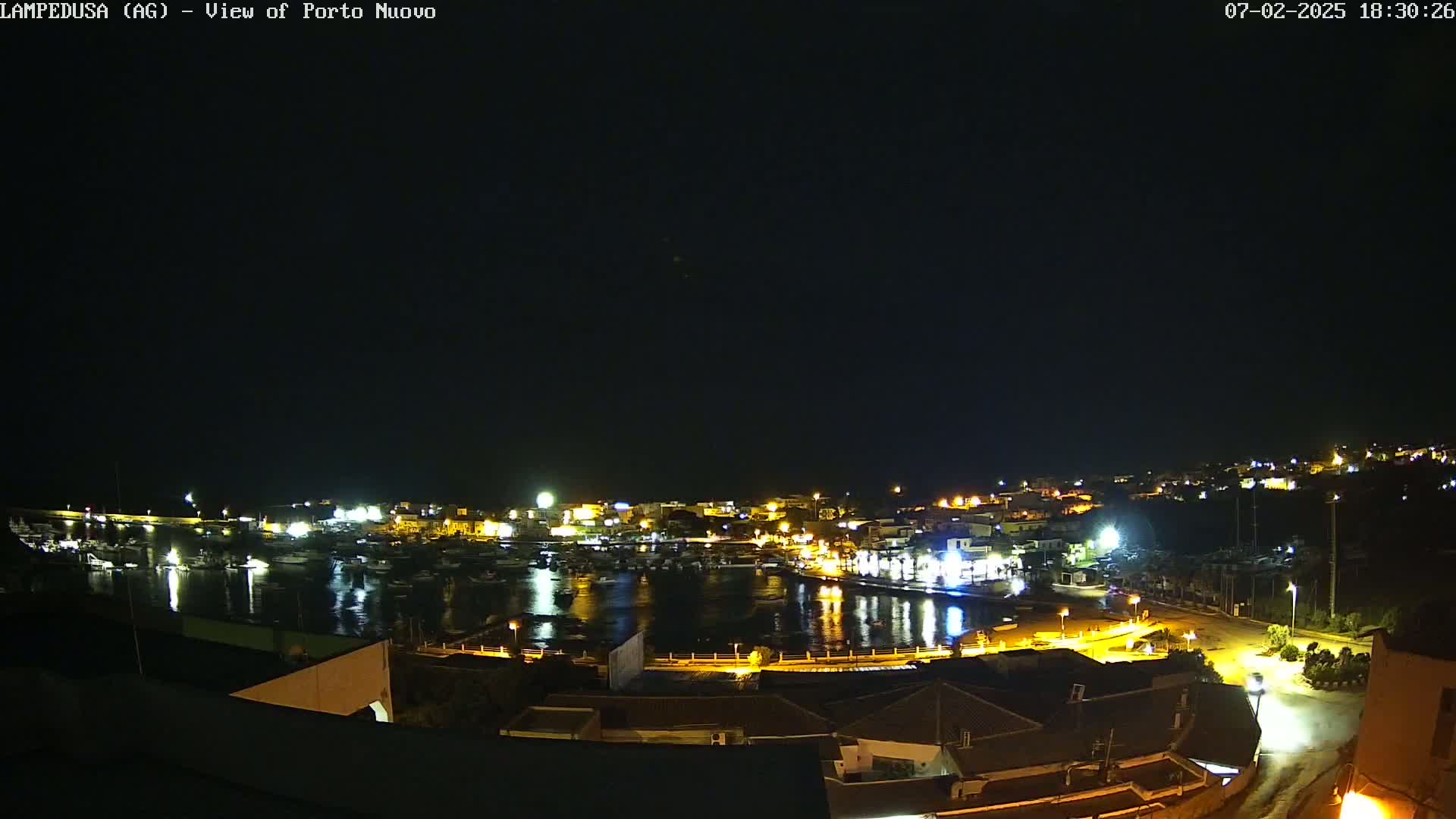 Lampedusa, Port of Nouvo Live Cam - Agrigento, Sicily, Italy