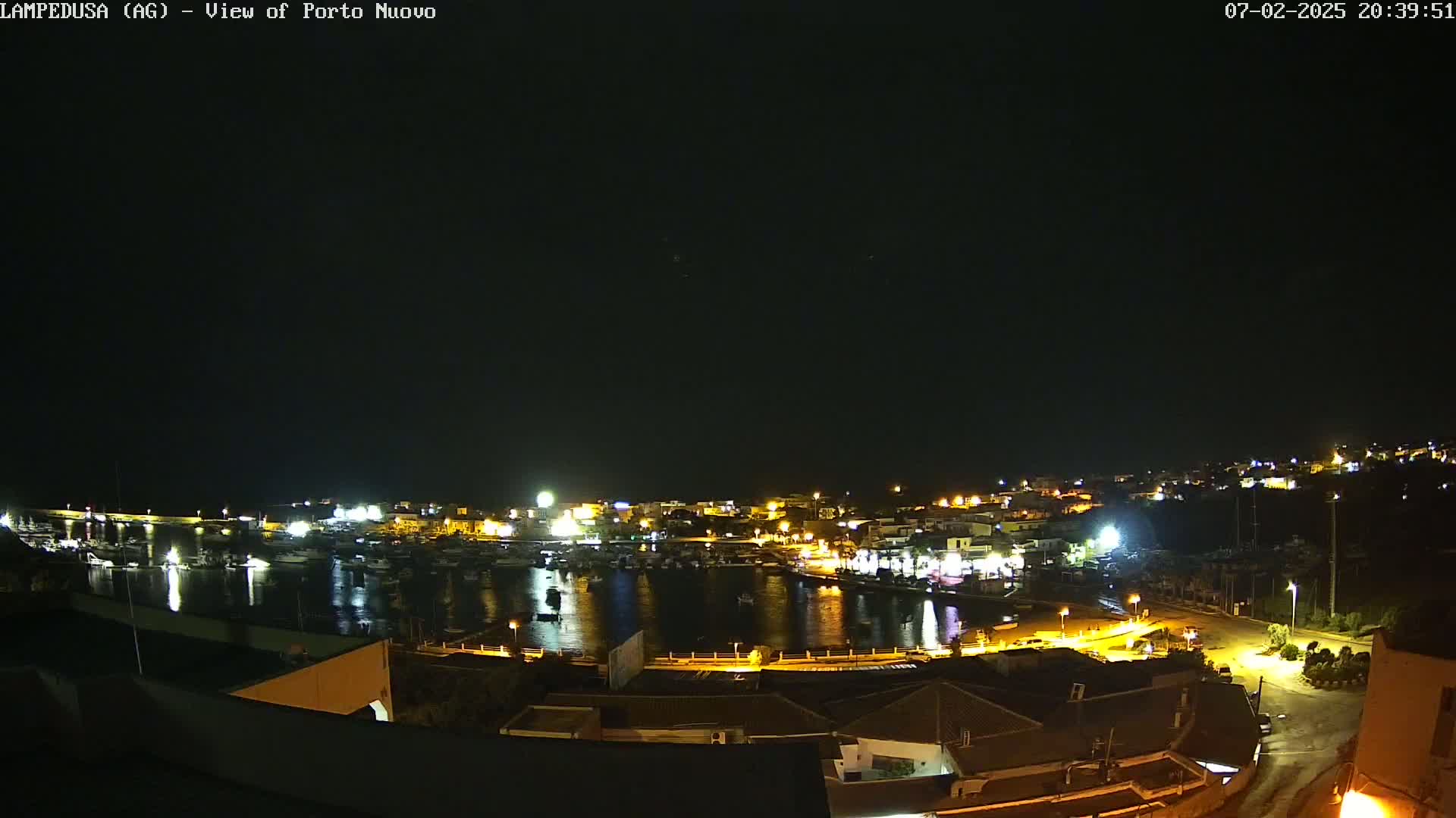 Lampedusa, Port of Nouvo Live Cam - Agrigento, Sicily, Italy