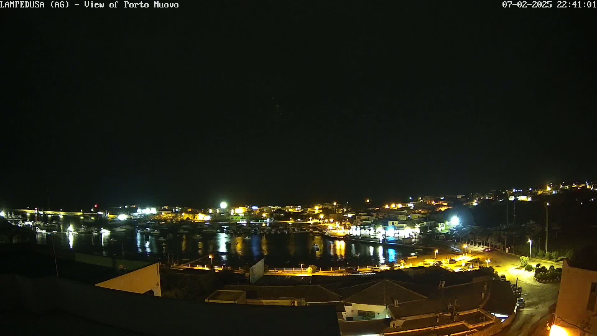 Lampedusa, Port of Nouvo Live Cam - Agrigento, Sicily, Italy