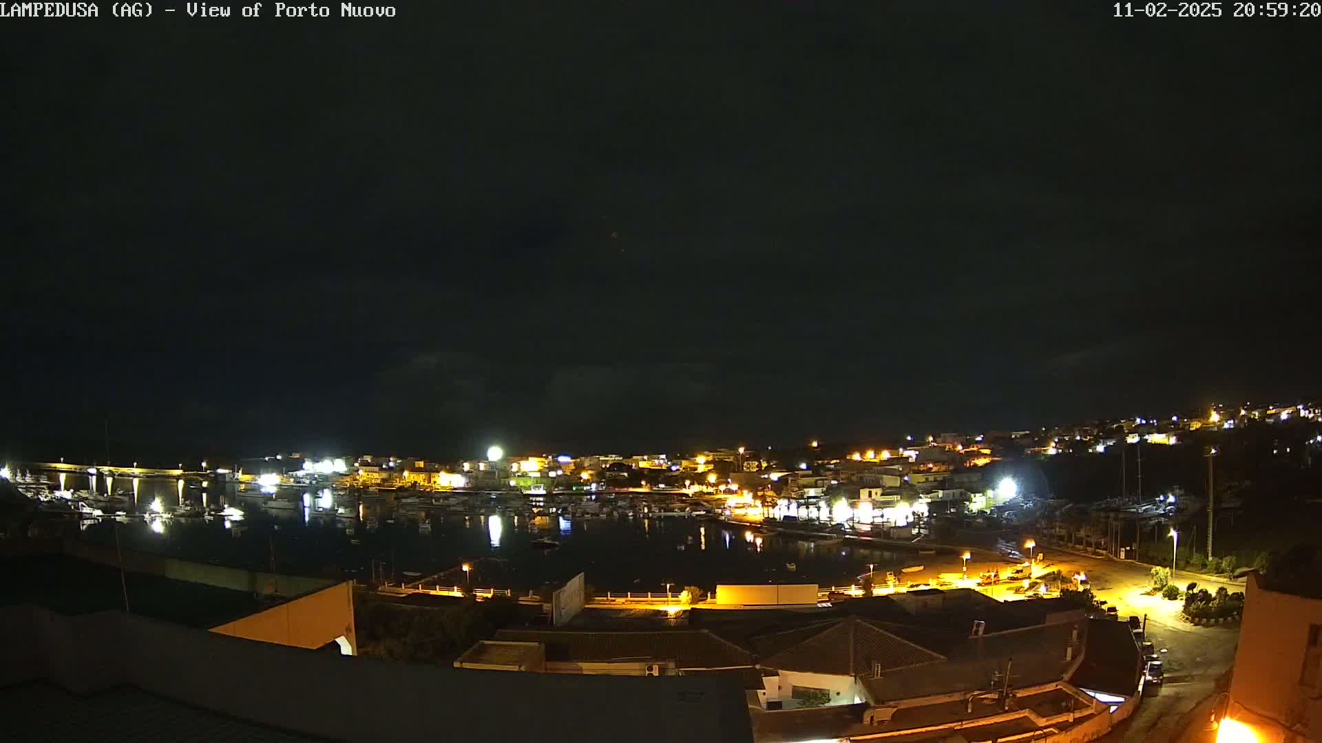 Lampedusa, Port of Nouvo Live Cam - Agrigento, Sicily, Italy