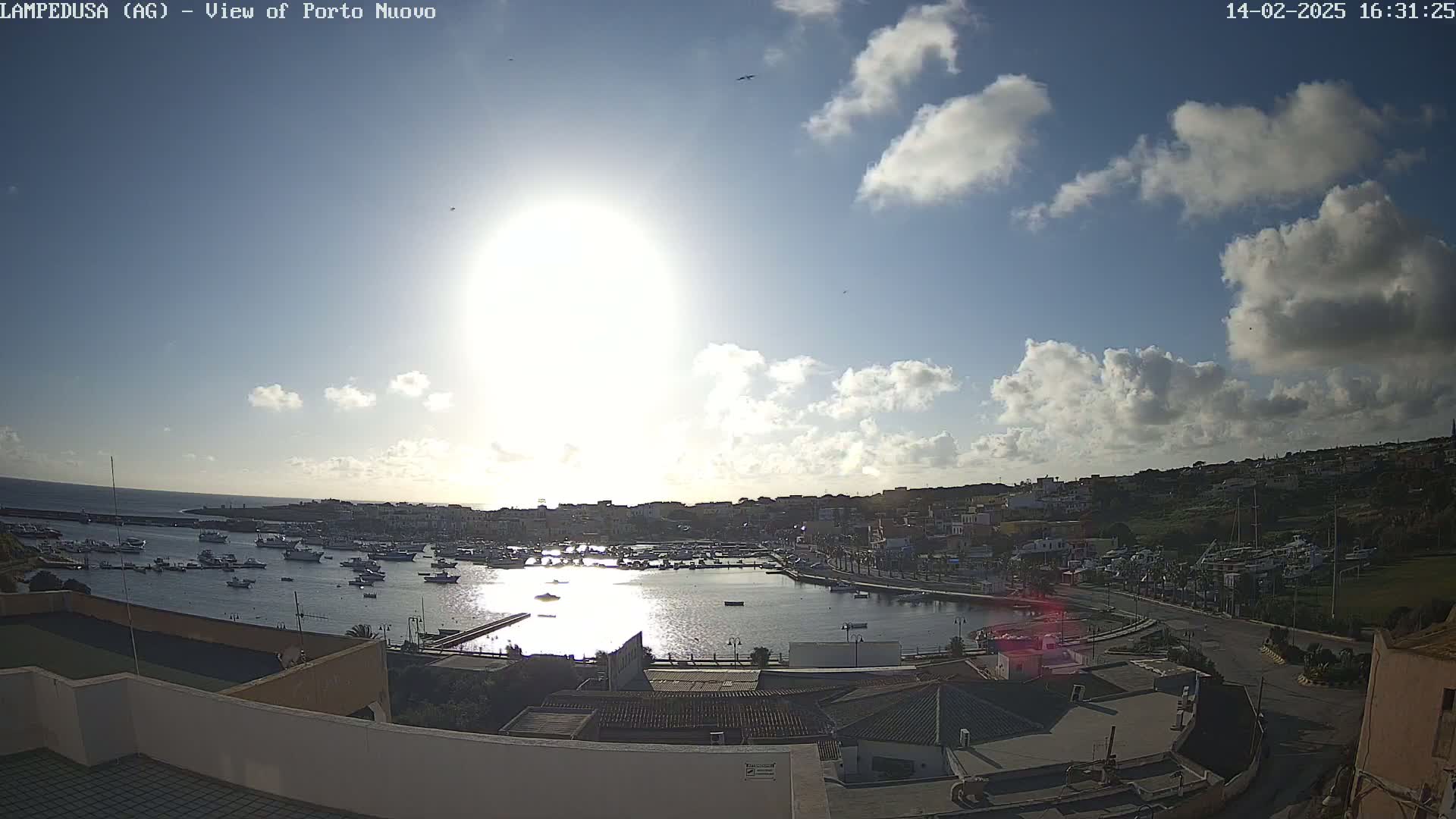 Lampedusa, Port of Nouvo Live Cam - Agrigento, Sicily, Italy