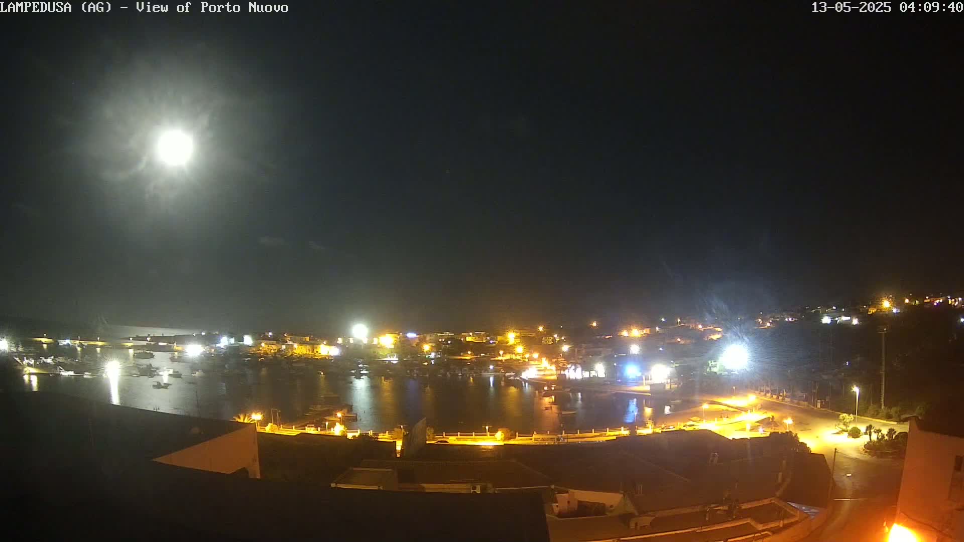 Lampedusa, Port of Nouvo Live Cam - Agrigento, Sicily, Italy