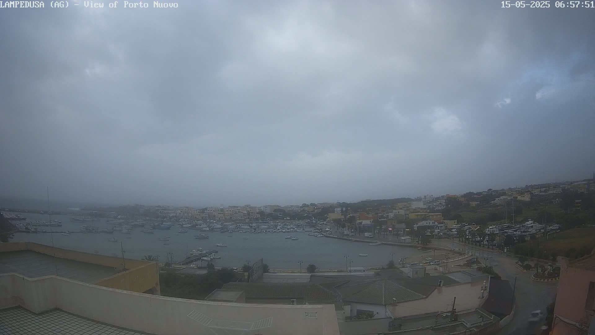 Lampedusa, Port of Nouvo Live Cam - Agrigento, Sicily, Italy