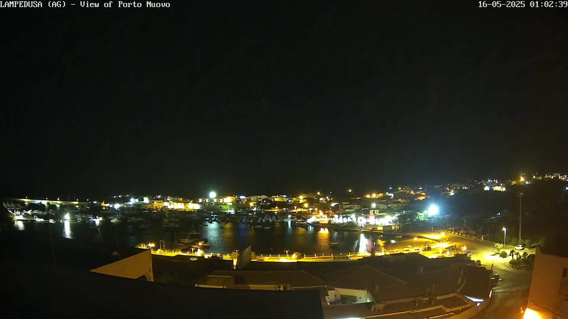 Lampedusa, Port of Nouvo Live Cam - Agrigento, Sicily, Italy