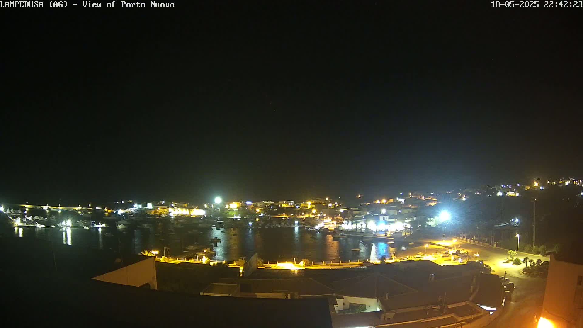 Lampedusa, Port of Nouvo Live Cam - Agrigento, Sicily, Italy
