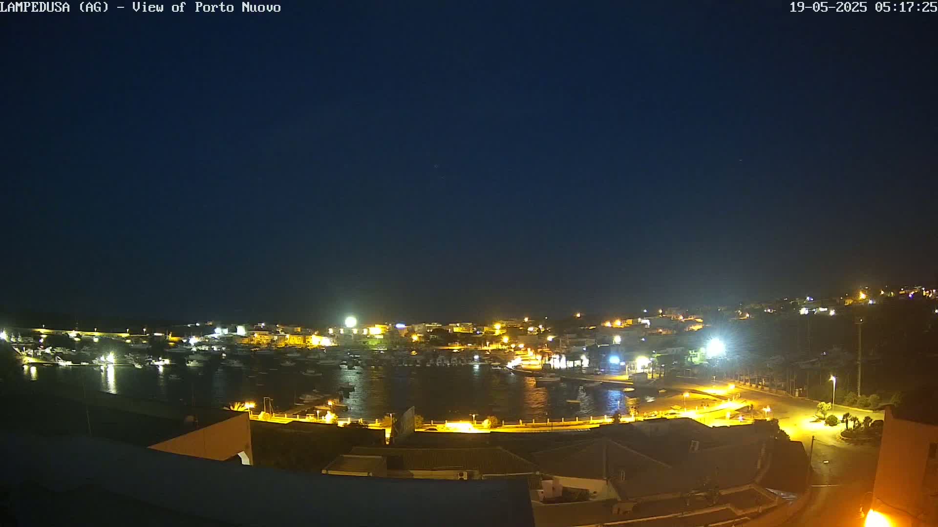 Lampedusa, Port of Nouvo Live Cam - Agrigento, Sicily, Italy